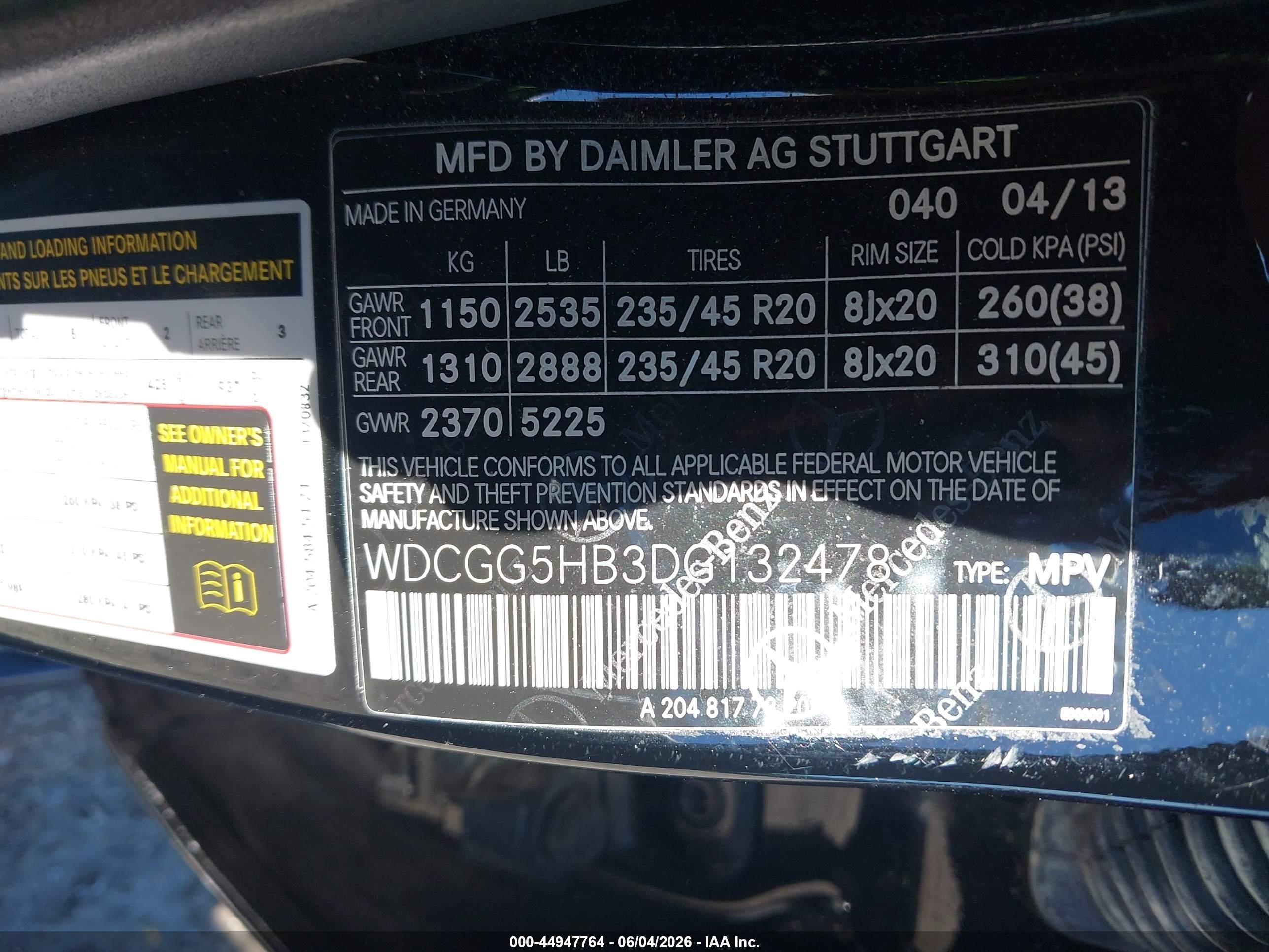 2013 Mercedes-benz Glk 350 Black vin: WDCGG5HB3DG132478