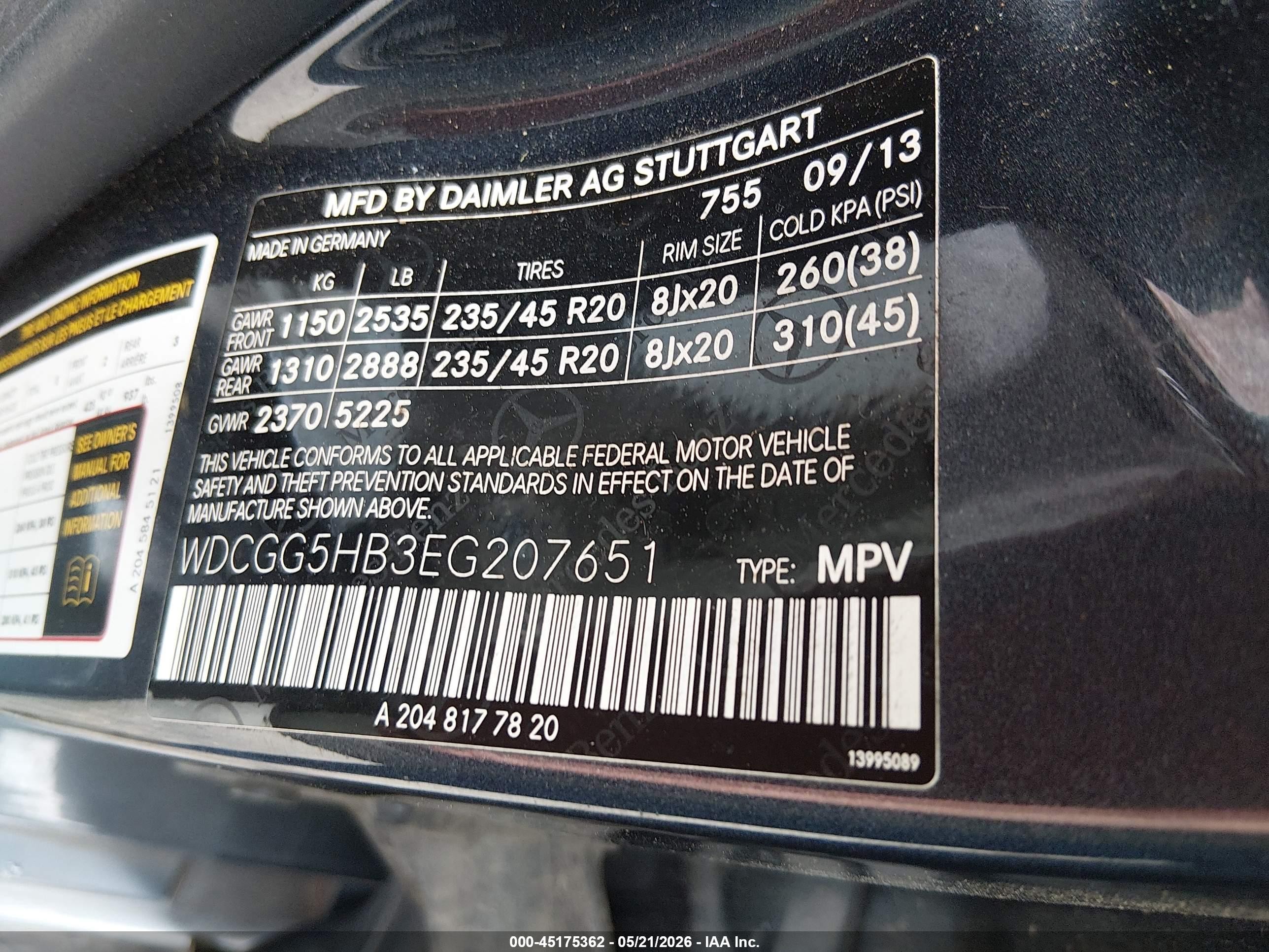 2014 Mercedes-benz Glk 350   Gray vin: WDCGG5HB3EG207651
