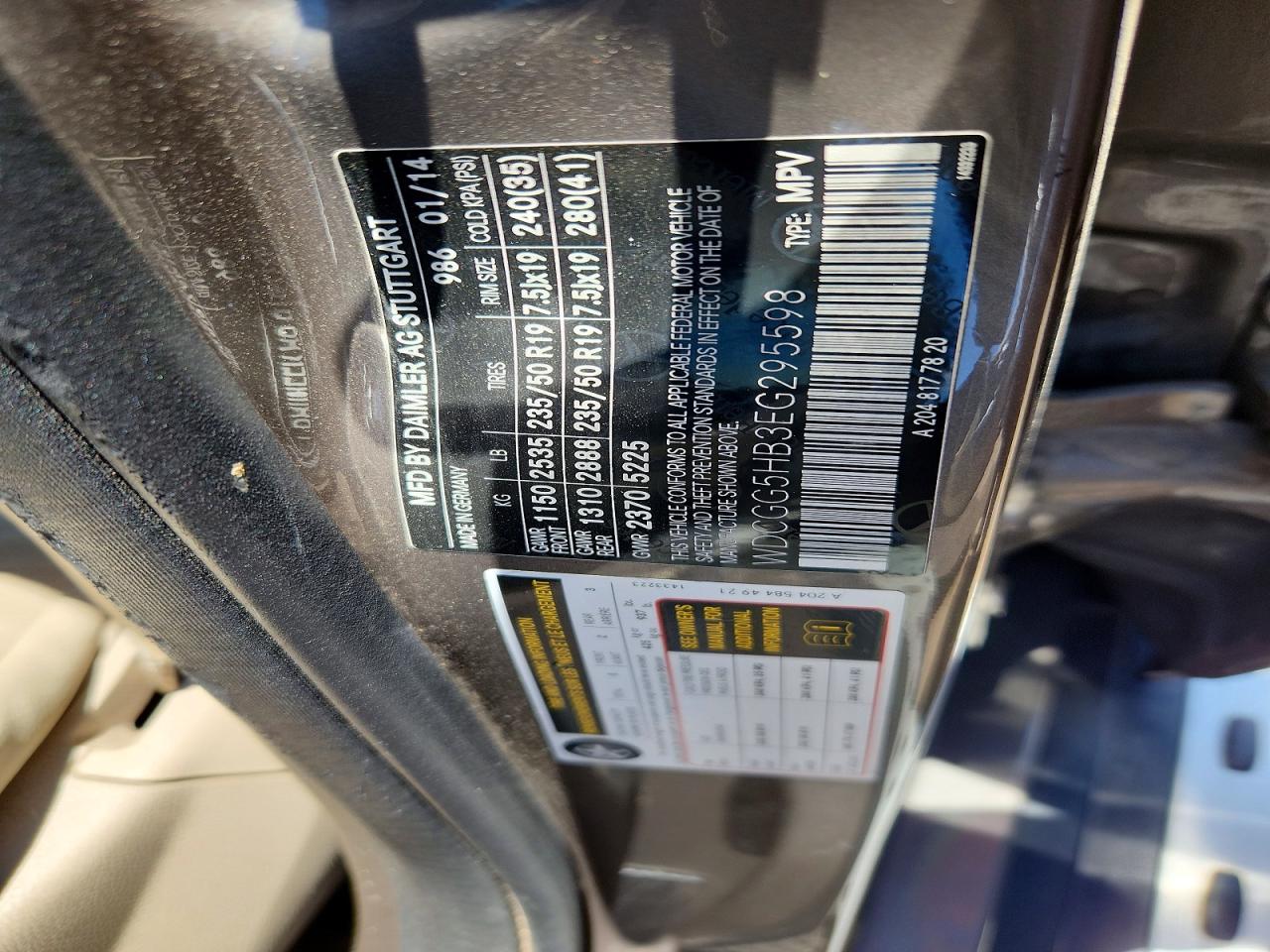 2014 Mercury Glk 350 Серебряный vin: WDCGG5HB3EG295598
