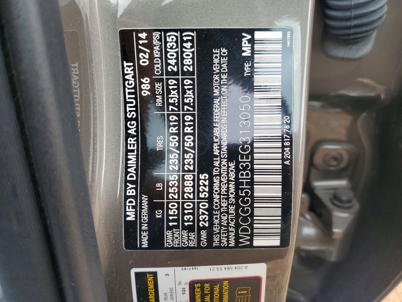 2014 Mercedes-benz Glk 350 Gray vin: WDCGG5HB3EG313050