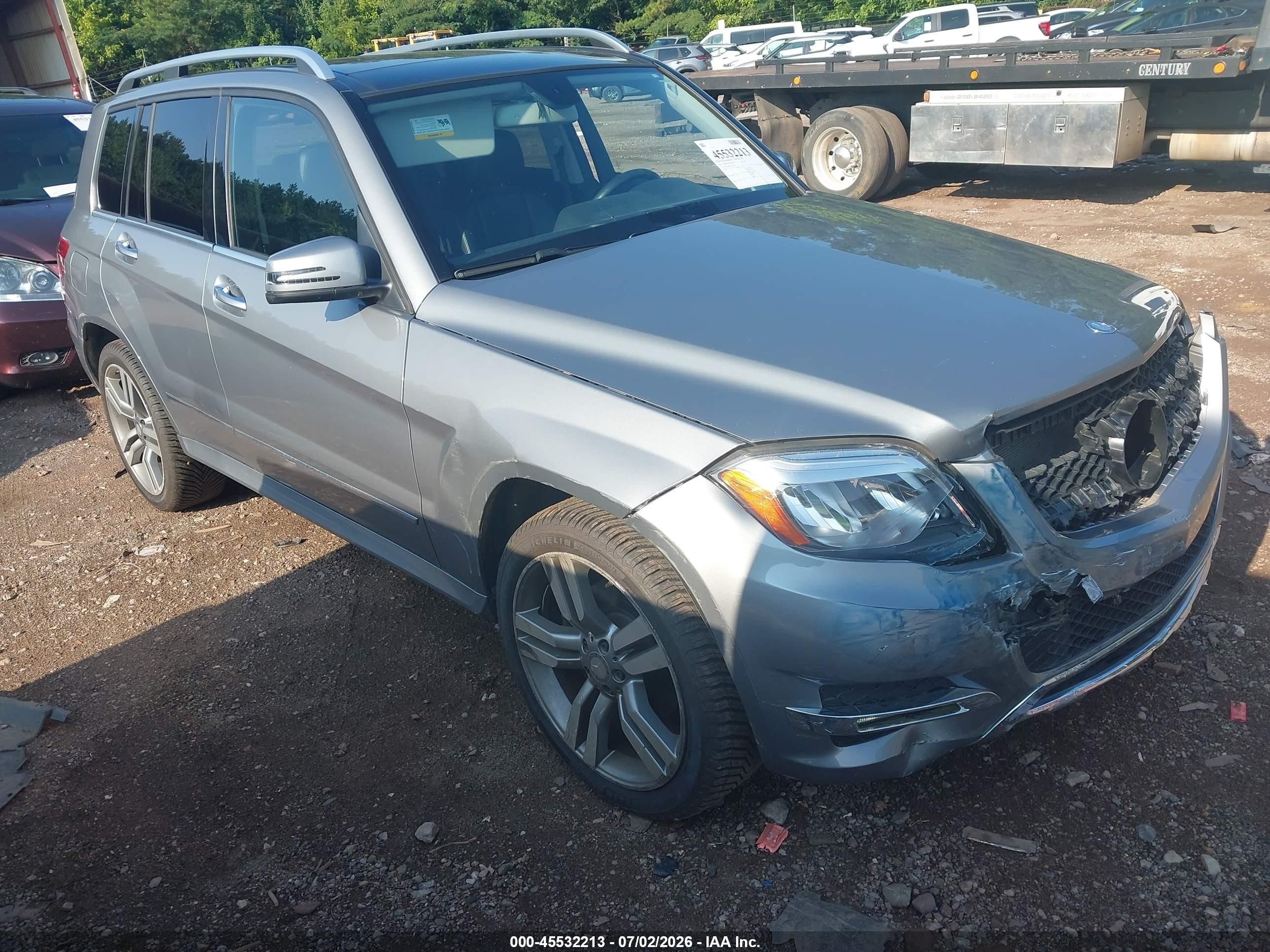 2014 Mercedes-benz Glk 350   Серый vin: WDCGG5HB3EG313338