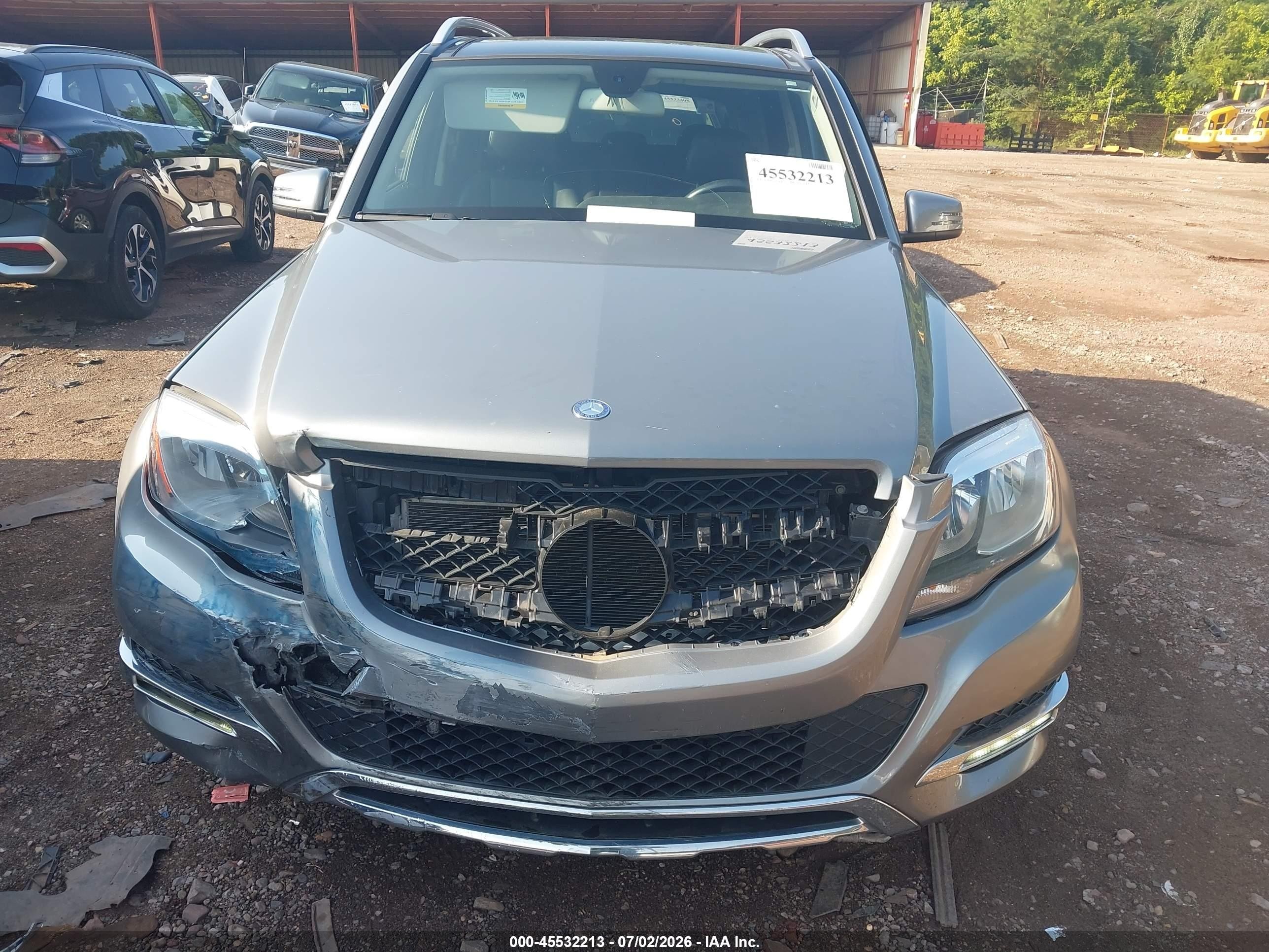 2014 Mercedes-benz Glk 350   Серый vin: WDCGG5HB3EG313338