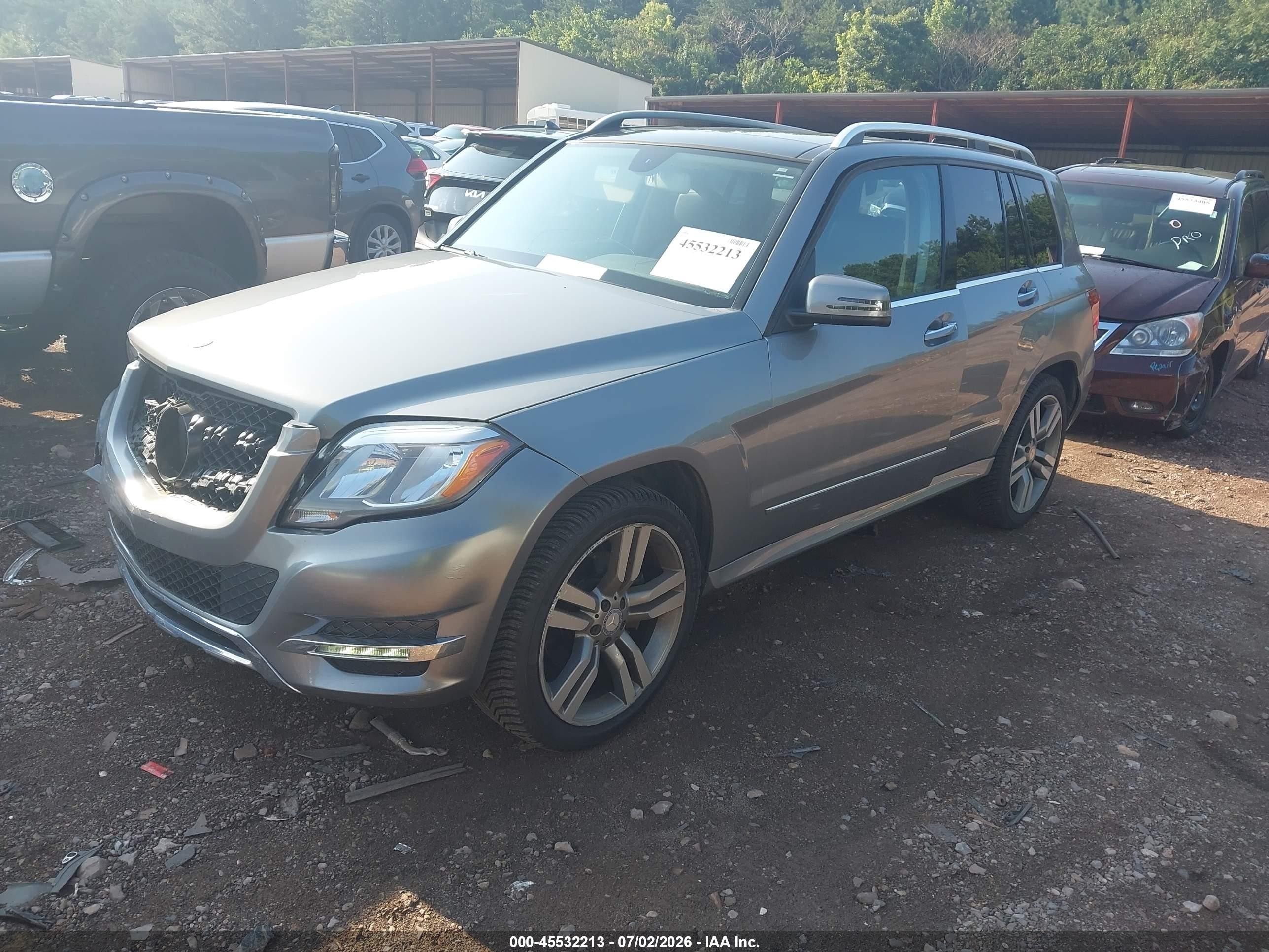 2014 Mercedes-benz Glk 350   Серый vin: WDCGG5HB3EG313338