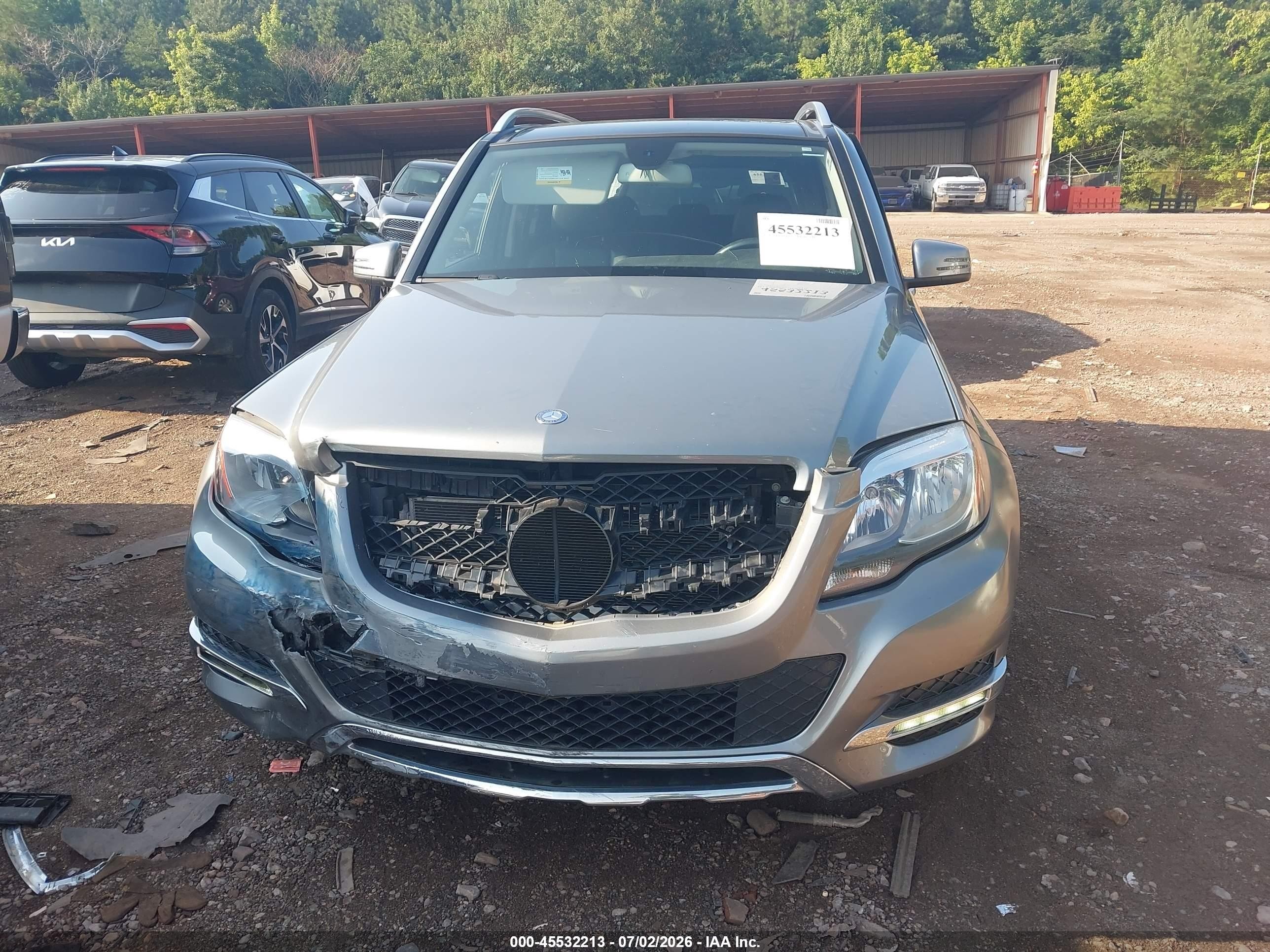2014 Mercedes-benz Glk 350   Серый vin: WDCGG5HB3EG313338