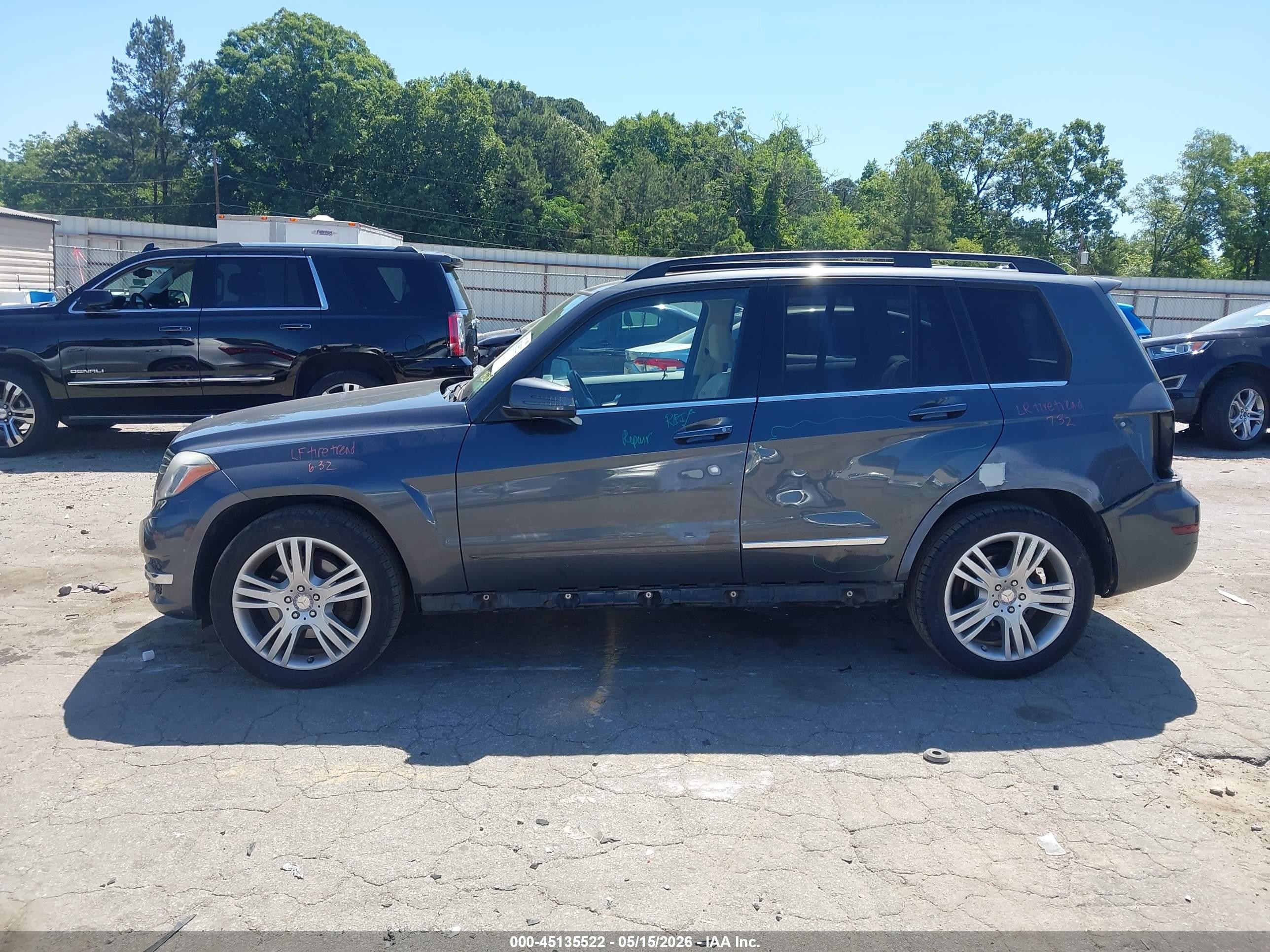 2013 Mercedes-benz Glk 350   Gray vin: WDCGG5HB4DG042837