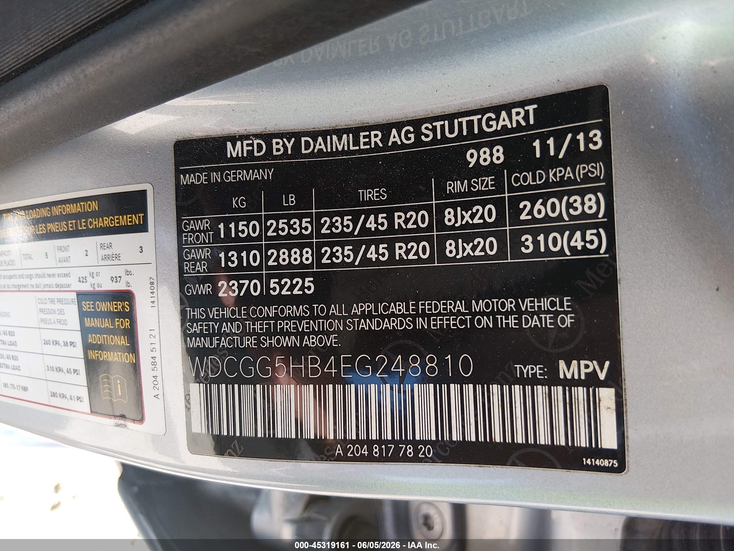 2014 Mercedes-benz Glk 350   Light Blue vin: WDCGG5HB4EG248810