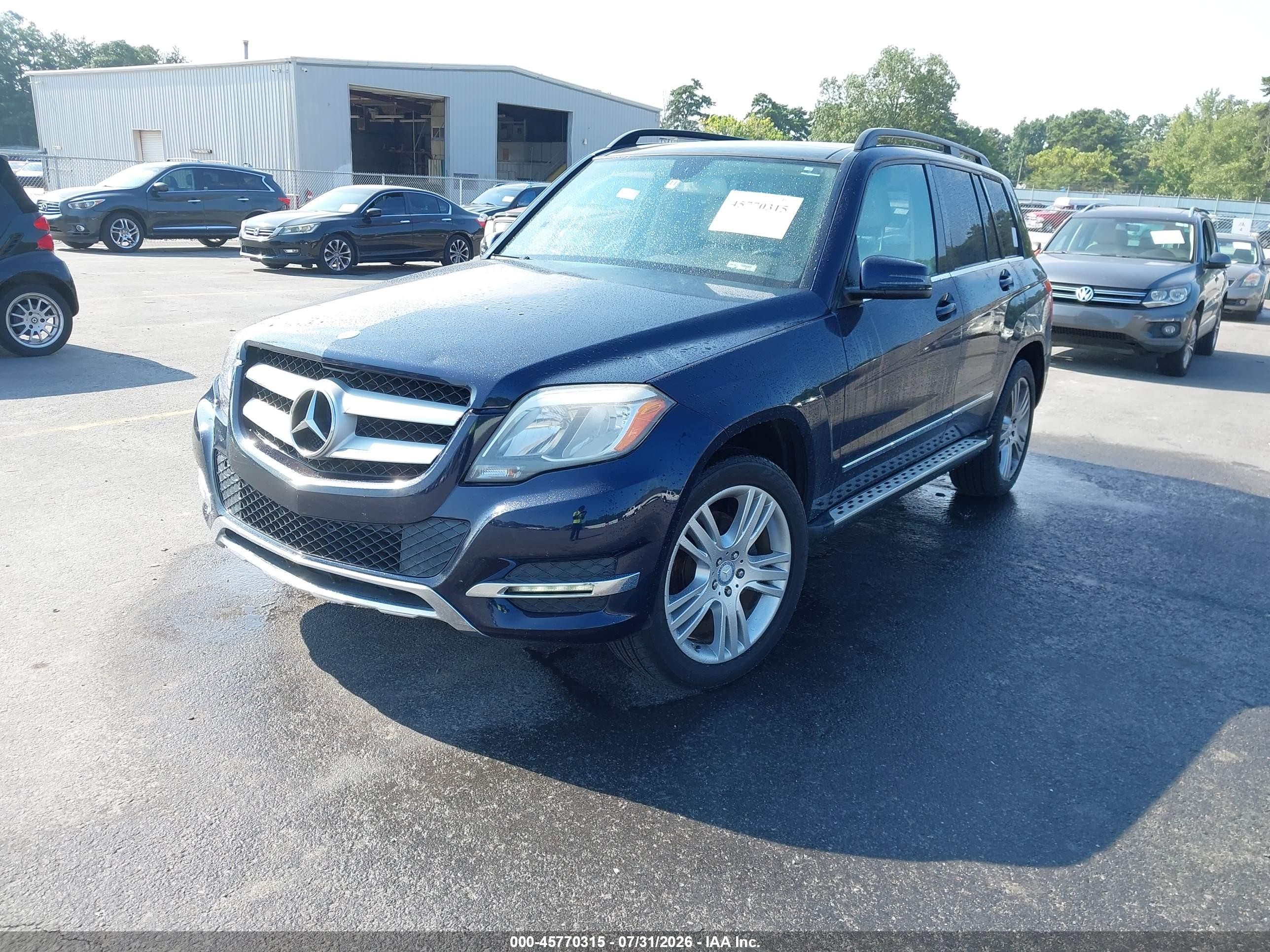 2014 Mercedes-benz Glk 350   Dark Blue vin: WDCGG5HB4EG278079