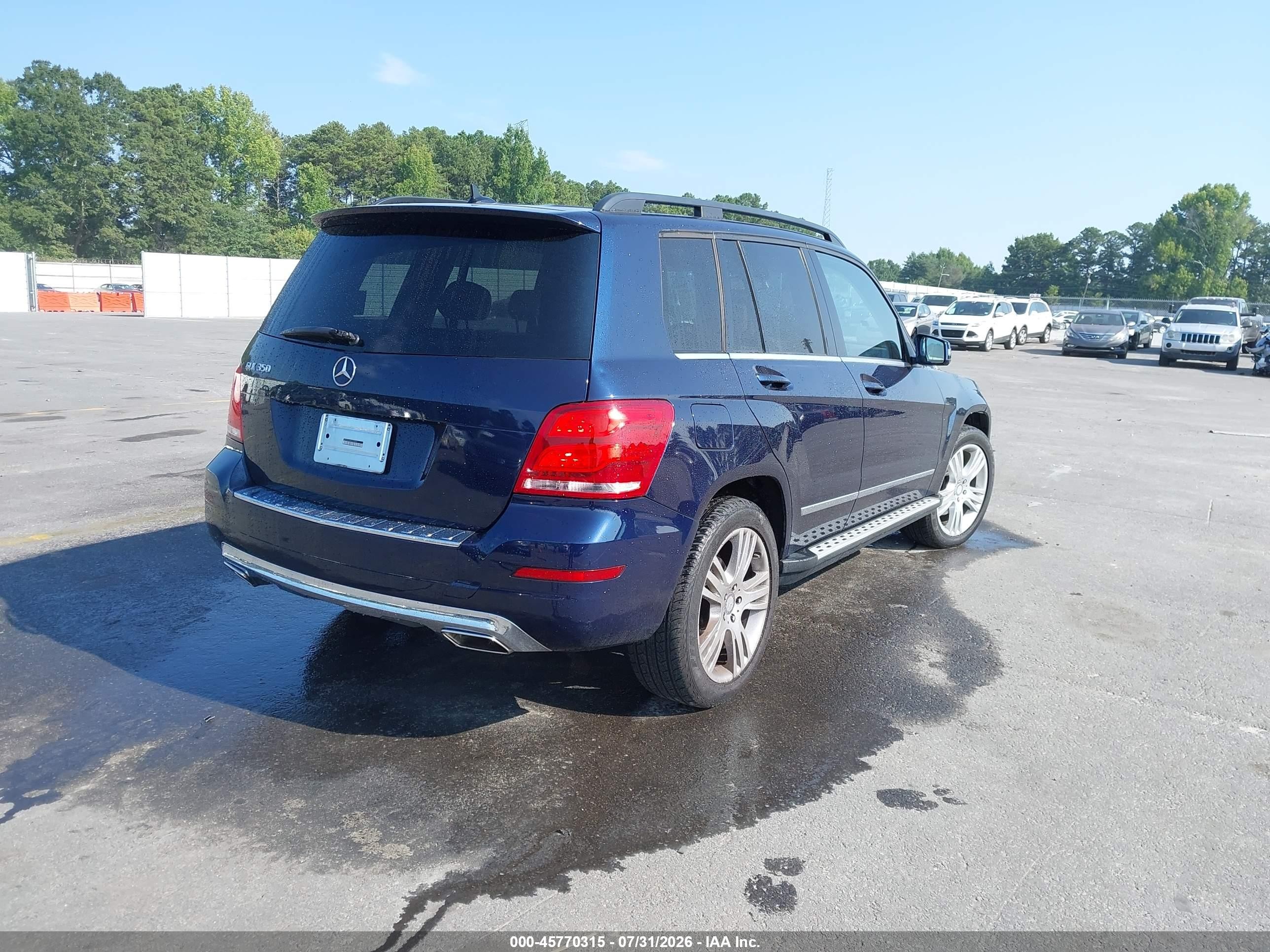 2014 Mercedes-benz Glk 350   Dark Blue vin: WDCGG5HB4EG278079