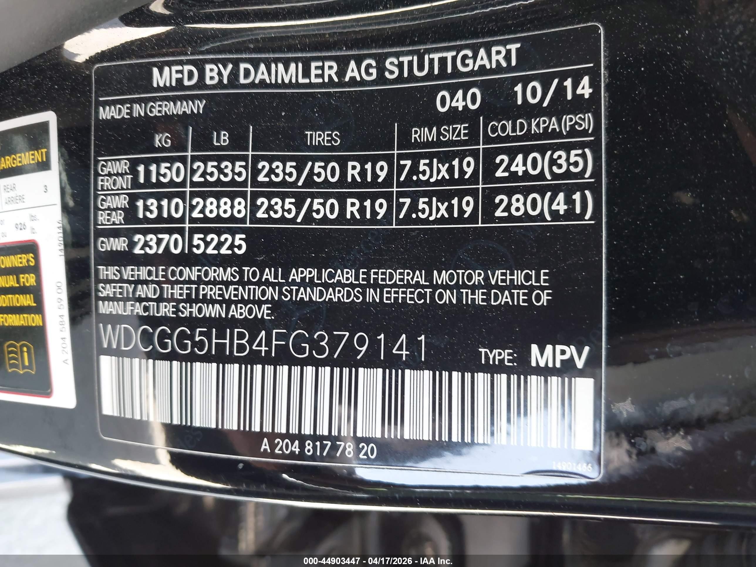 2015 Mercedes-benz Glk 350   Black vin: WDCGG5HB4FG379141