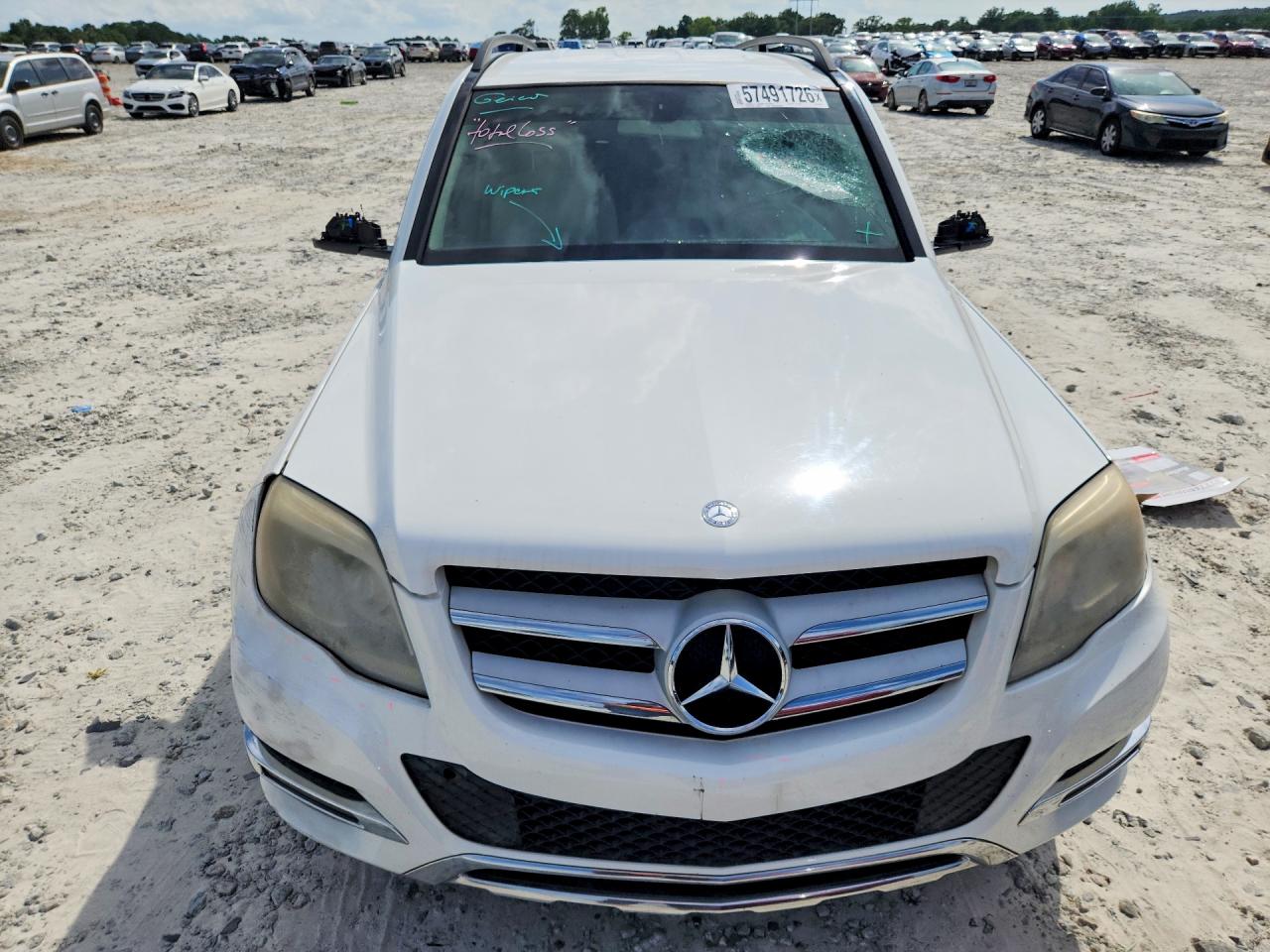 2015 Mercedes-benz Glk 350 White vin: WDCGG5HB5FG354328