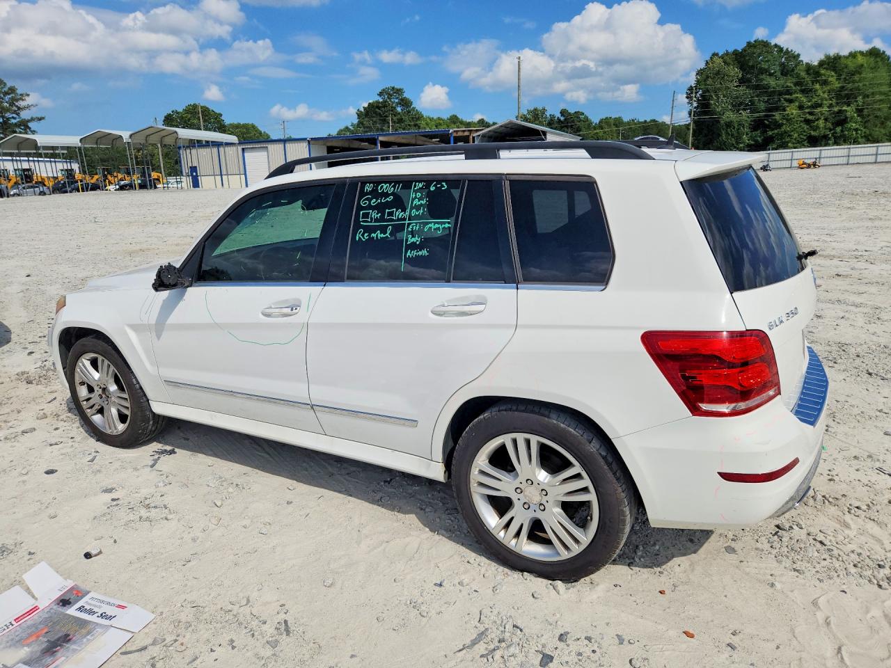2015 Mercedes-benz Glk 350 White vin: WDCGG5HB5FG354328