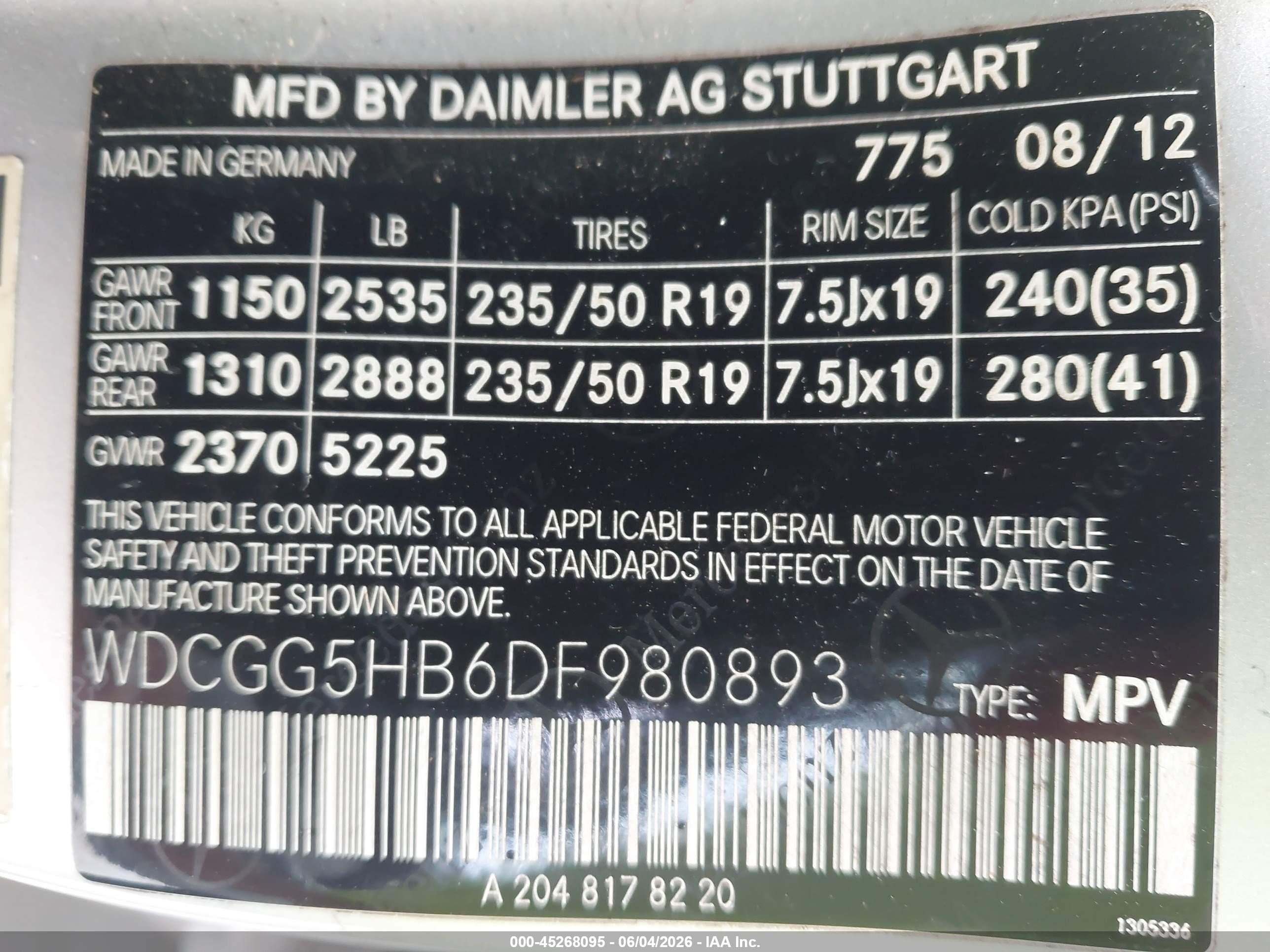 2013 Mercedes-benz Glk 350   Silver vin: WDCGG5HB6DF980893