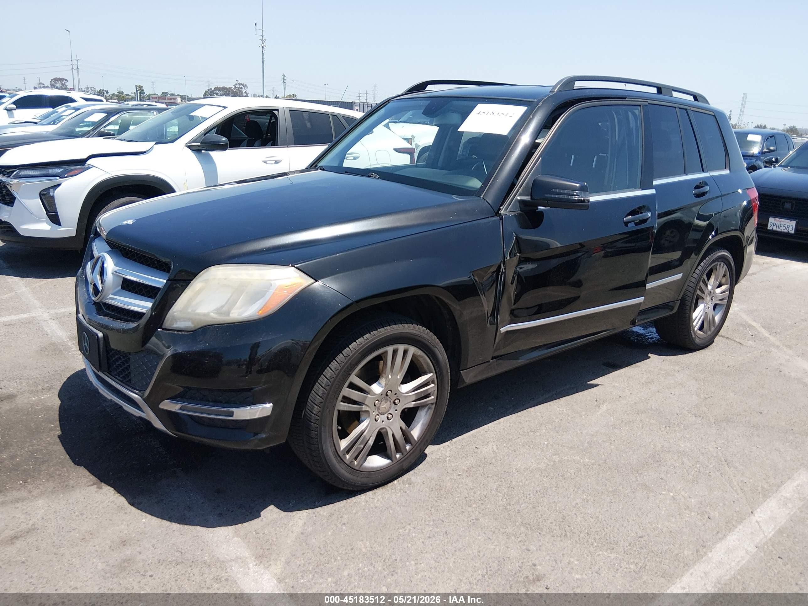 2014 Mercedes-benz Glk 350   Black vin: WDCGG5HB6EG159160