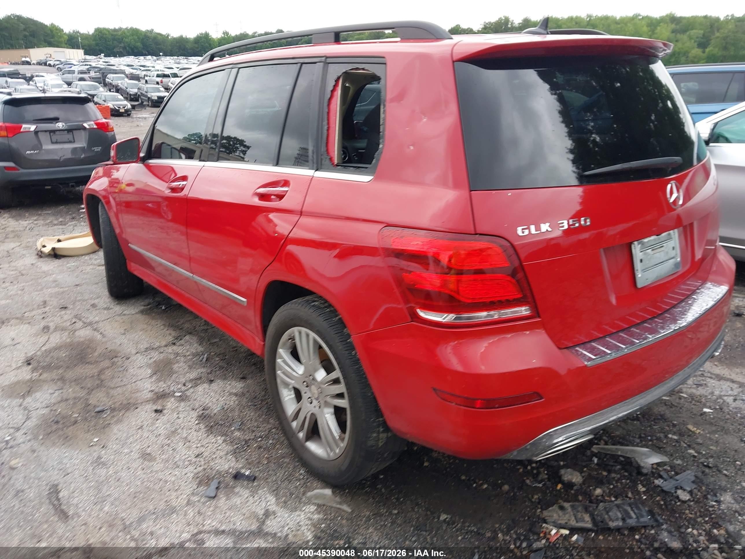 2015 Mercedes-benz Glk 350 Red vin: WDCGG5HB6FG408476
