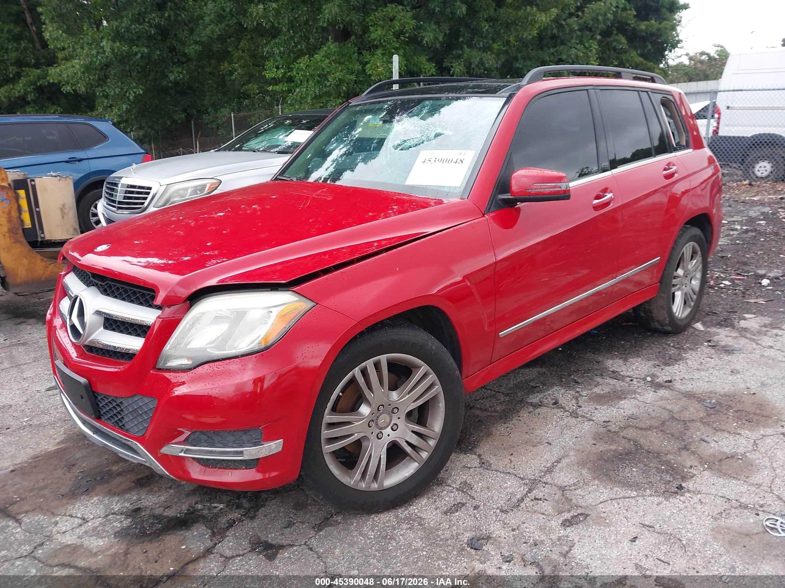2015 Mercedes-benz Glk 350 Red vin: WDCGG5HB6FG408476