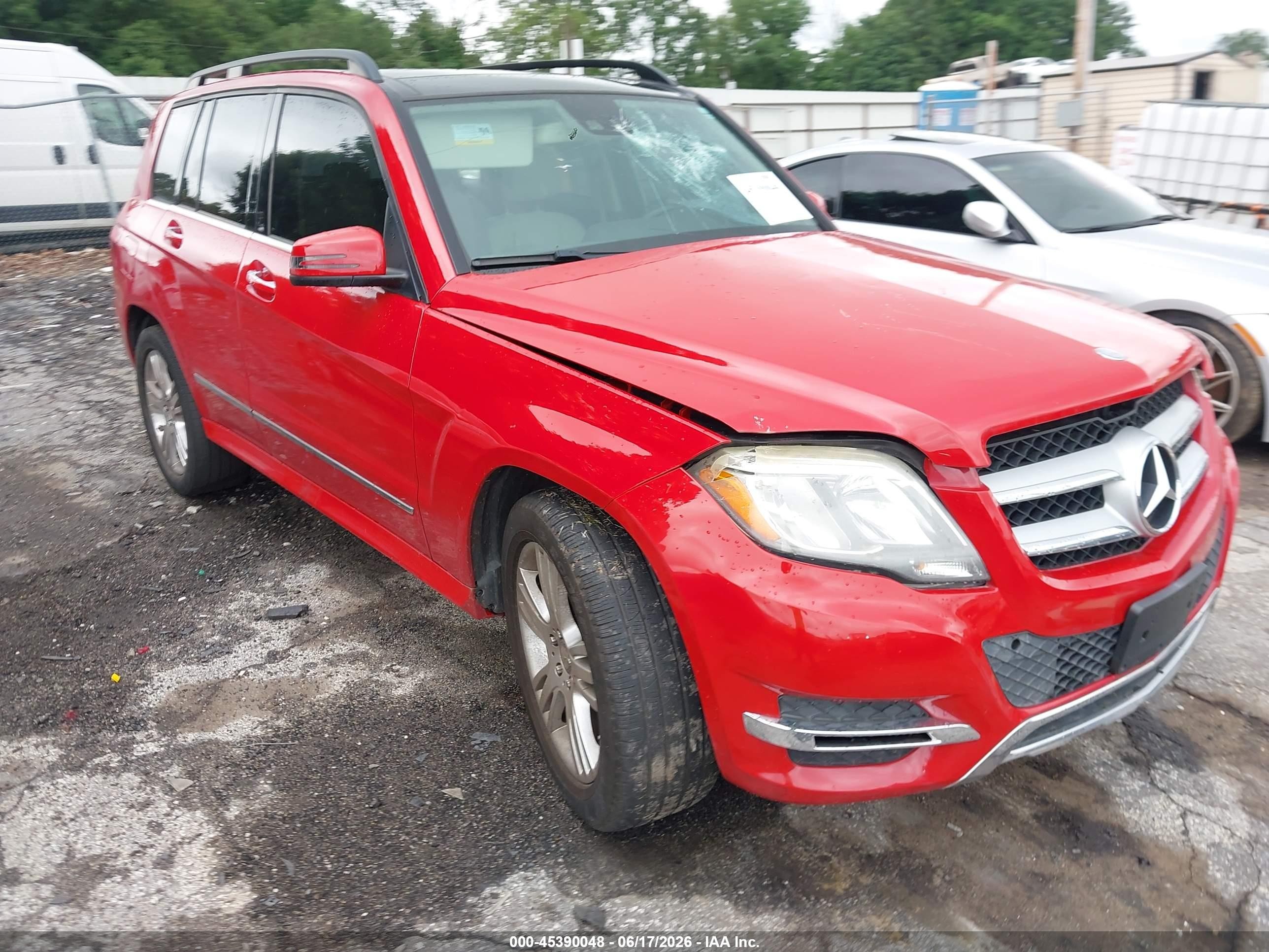 2015 Mercedes-benz Glk 350 Red vin: WDCGG5HB6FG408476