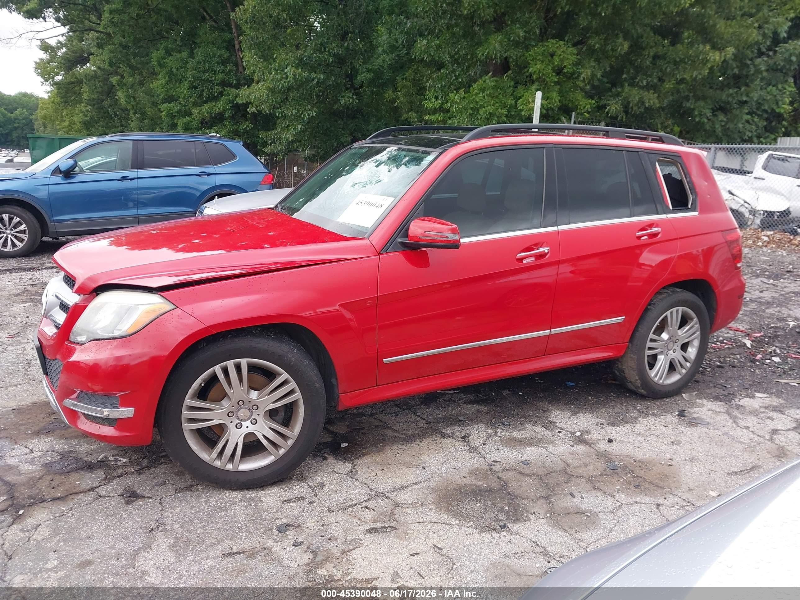 2015 Mercedes-benz Glk 350 Red vin: WDCGG5HB6FG408476