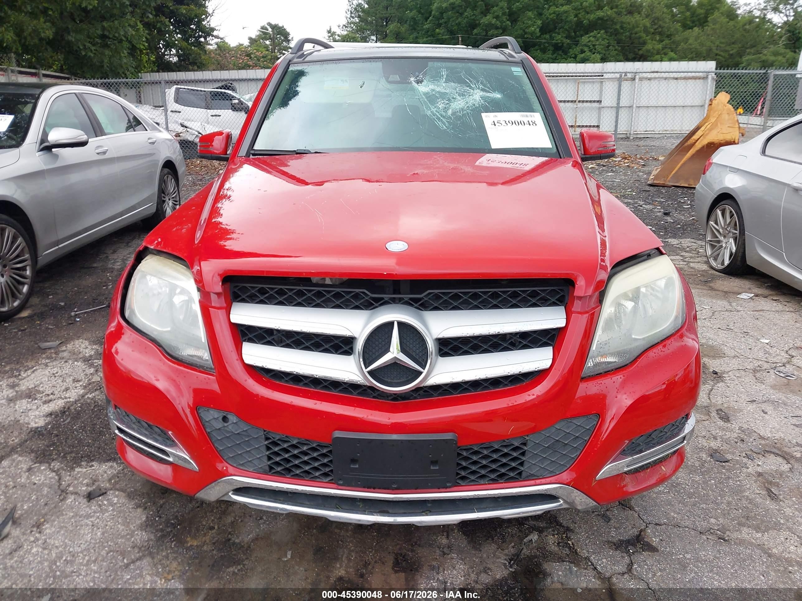 2015 Mercedes-benz Glk 350 Red vin: WDCGG5HB6FG408476