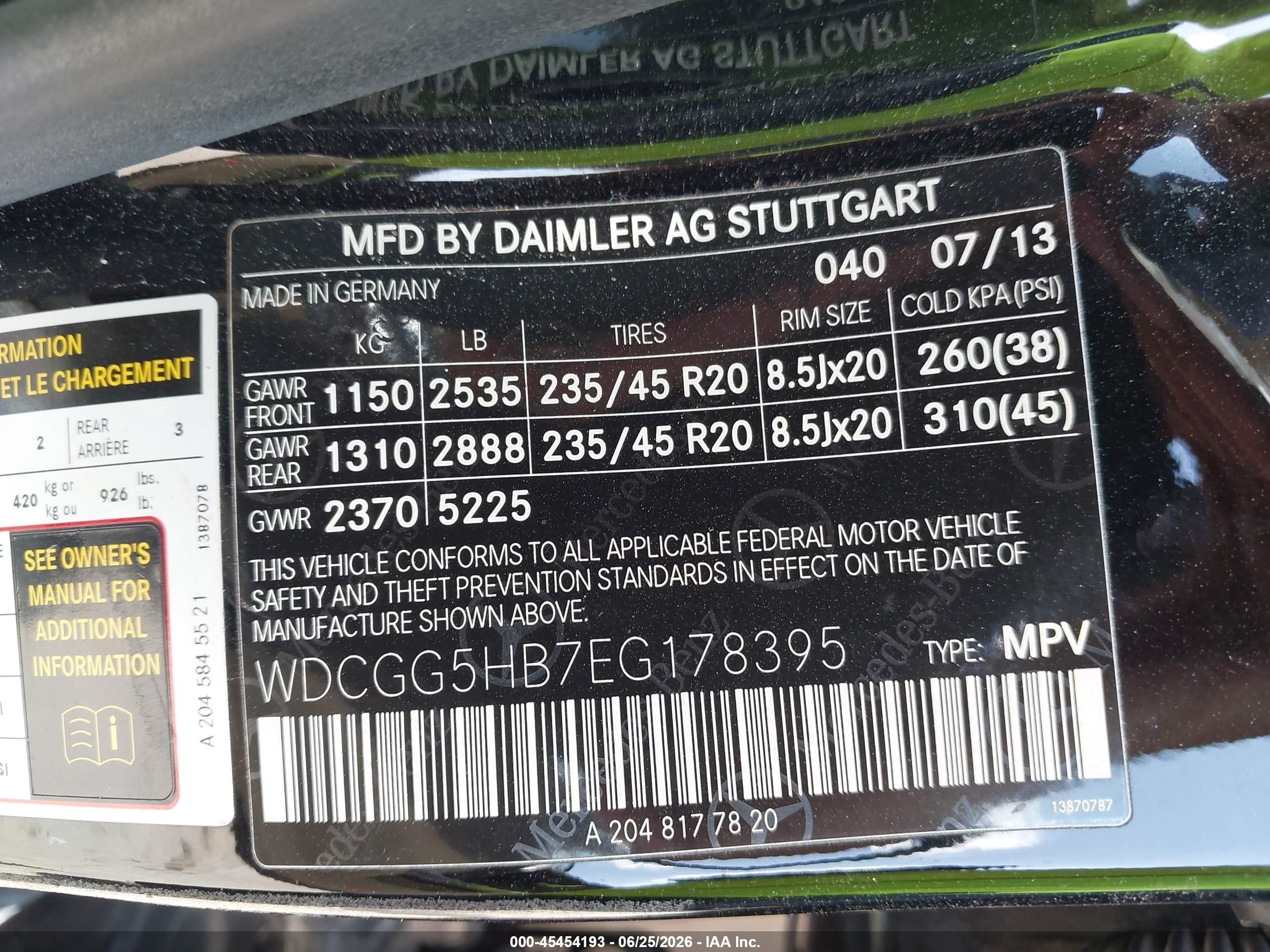 2014 Mercedes-benz Glk 350   Black vin: WDCGG5HB7EG178395