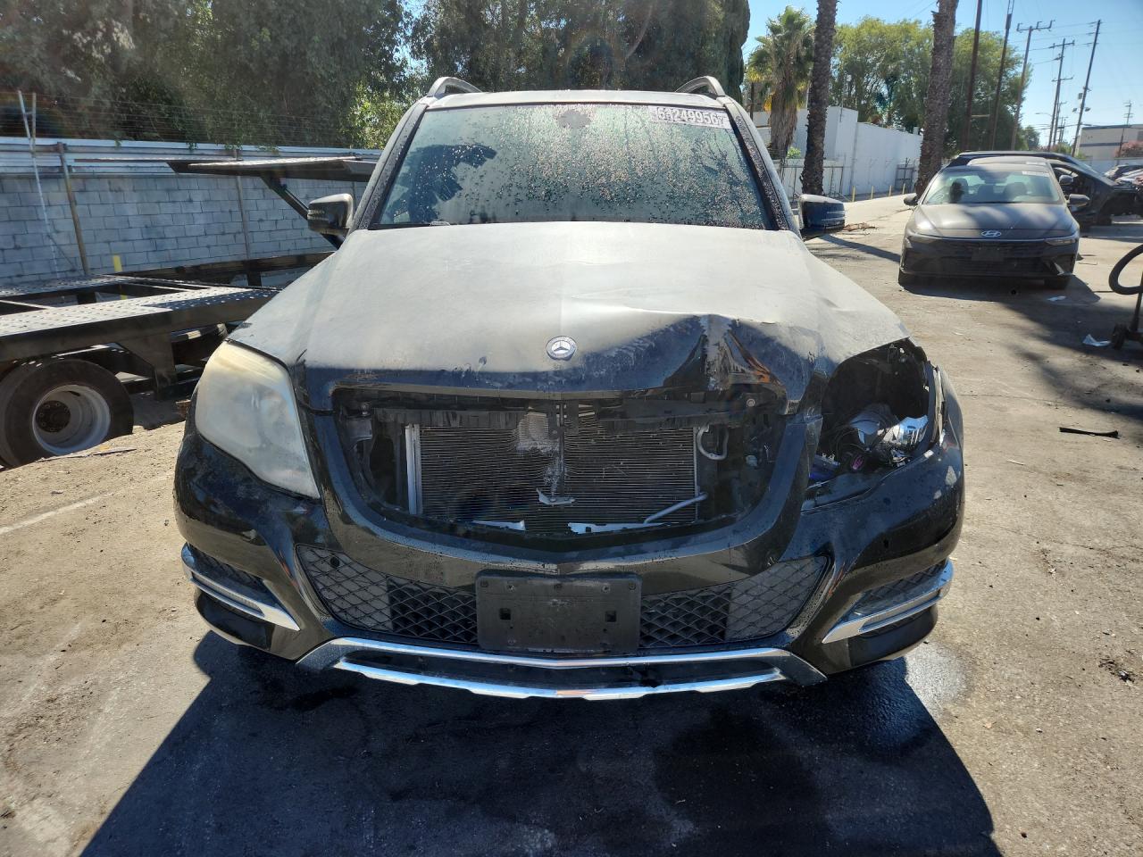 2015 Mercedes-benz Glk 350 Black vin: WDCGG5HB7FG366738 Damage: Front Bumper Molding, Broken, Replacement Required