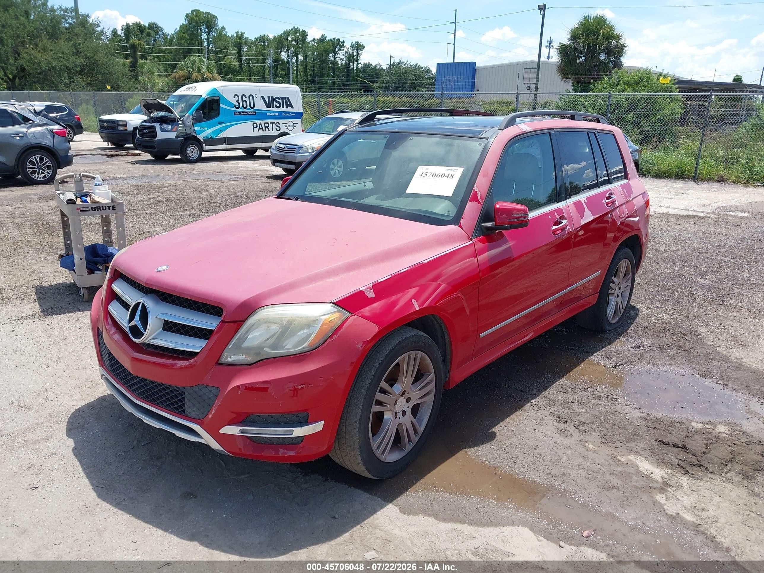 2013 Mercedes-benz Glk 350   Red vin: WDCGG5HBXDF943099