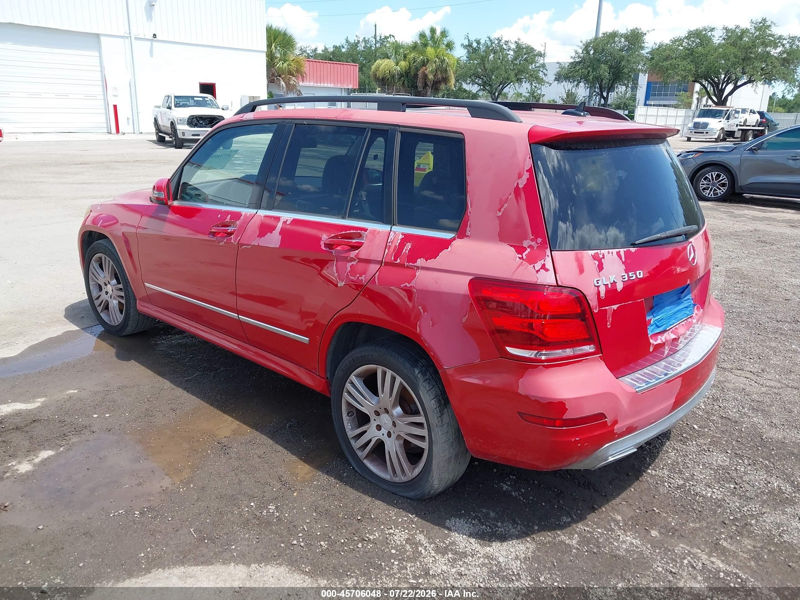 2013 Mercedes-benz Glk 350   Red vin: WDCGG5HBXDF943099