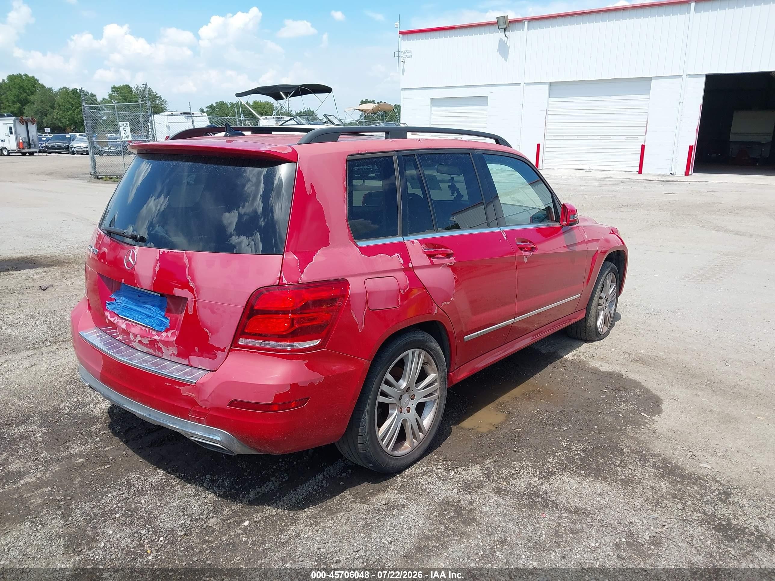 2013 Mercedes-benz Glk 350   Red vin: WDCGG5HBXDF943099