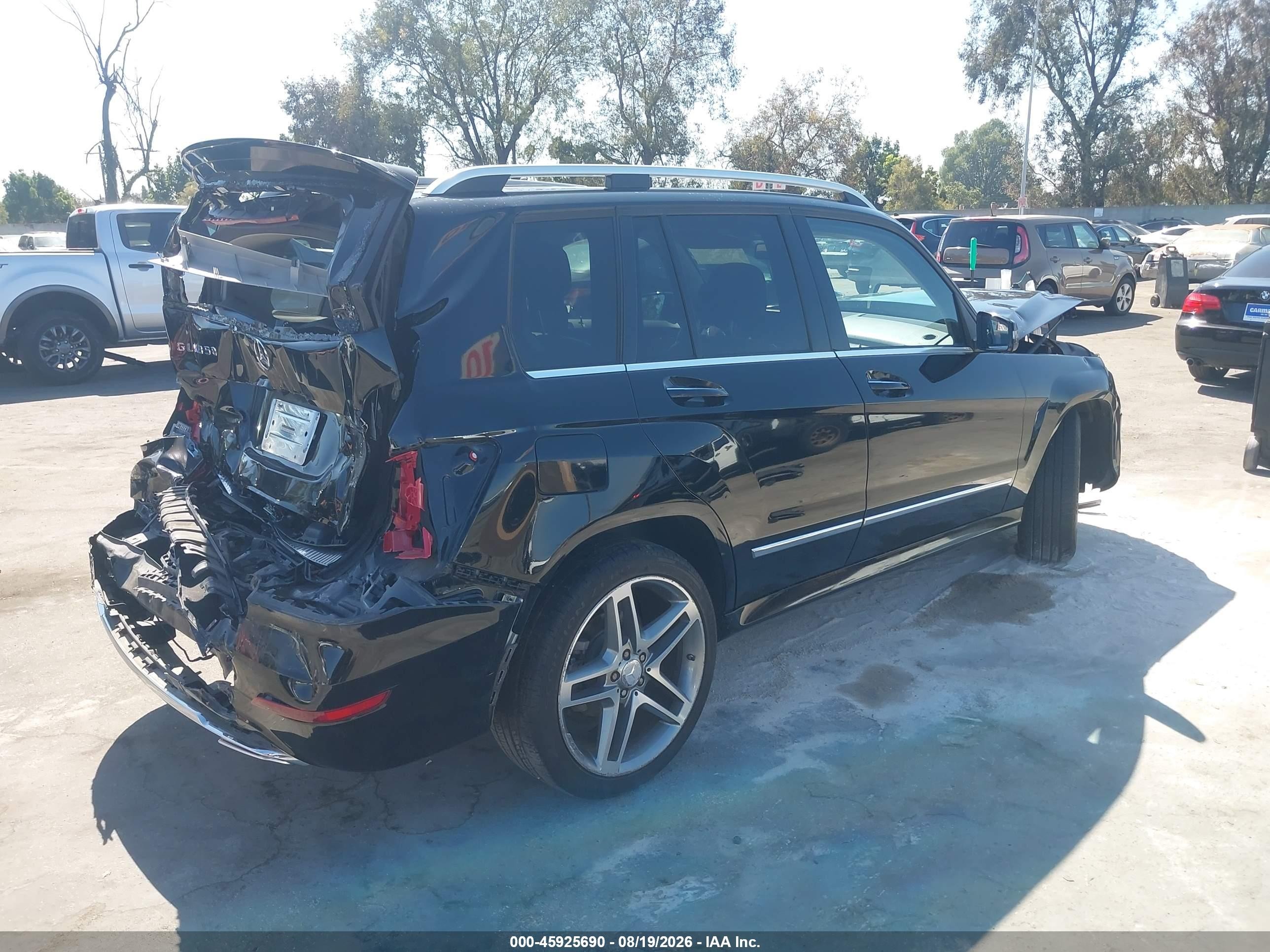 2013 Mercedes-benz Glk 350   Black vin: WDCGG5HBXDG026173