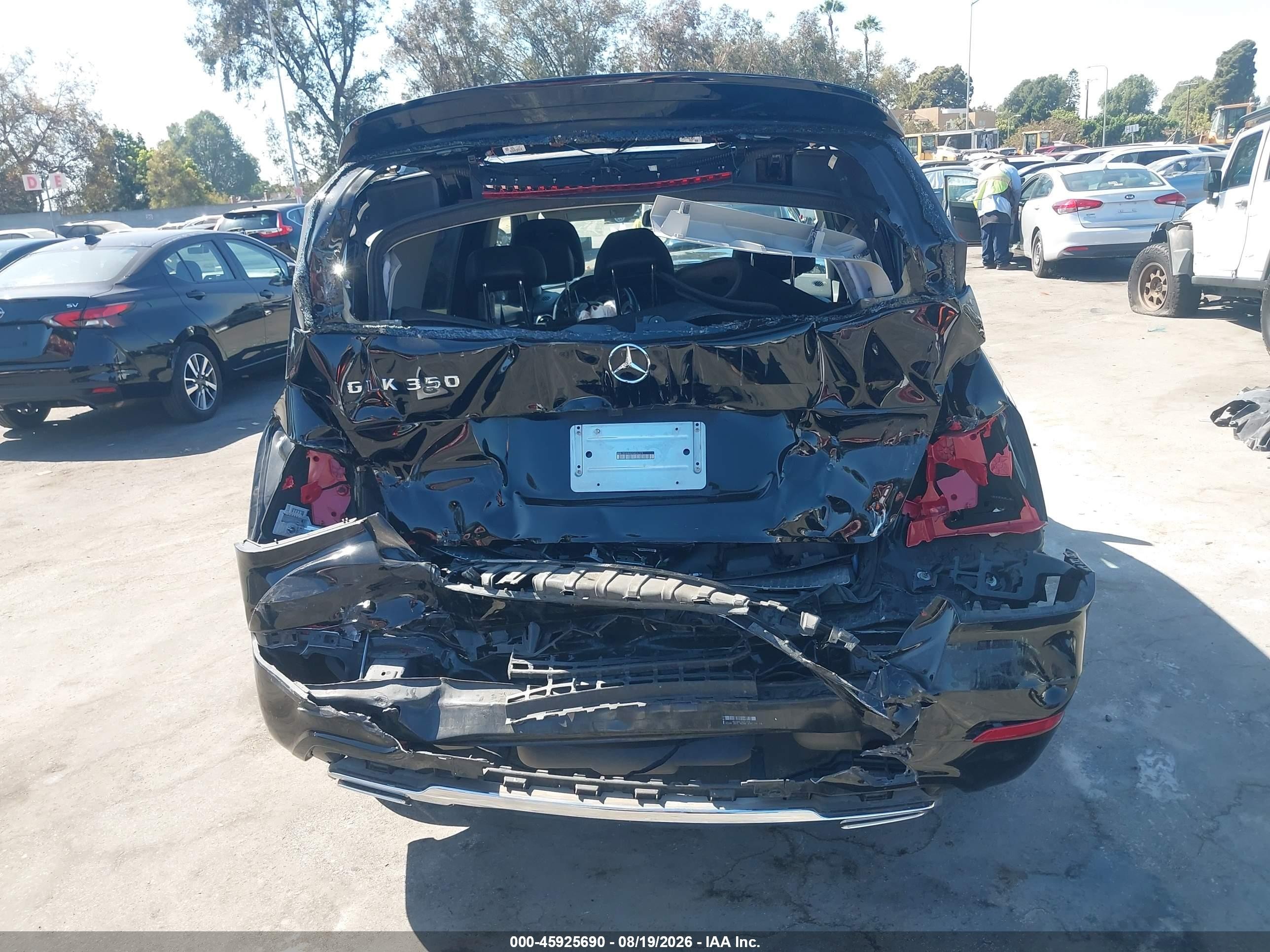 2013 Mercedes-benz Glk 350   Black vin: WDCGG5HBXDG026173