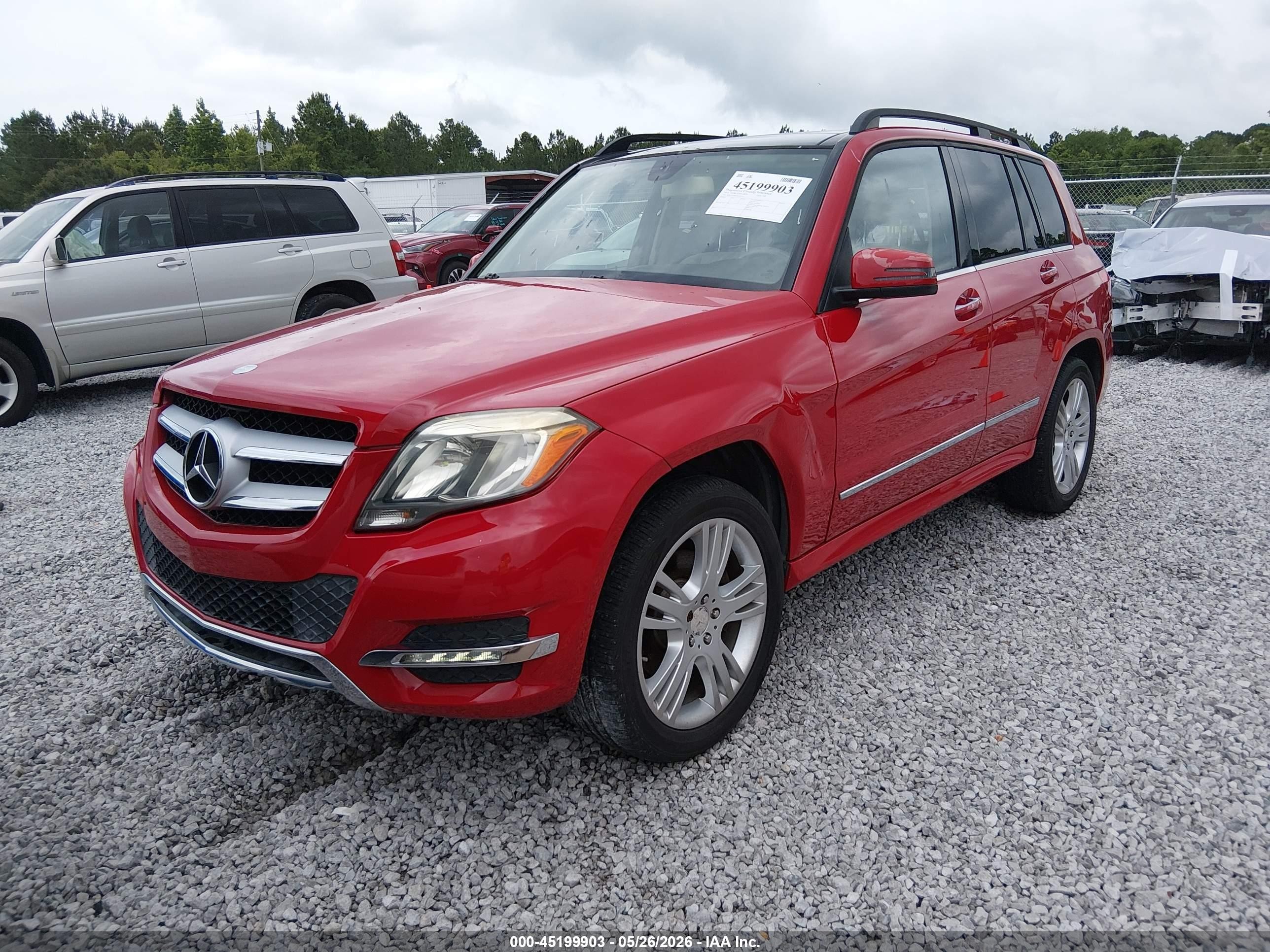 2014 Mercedes-benz Glk 350   Red vin: WDCGG5HBXEG183512