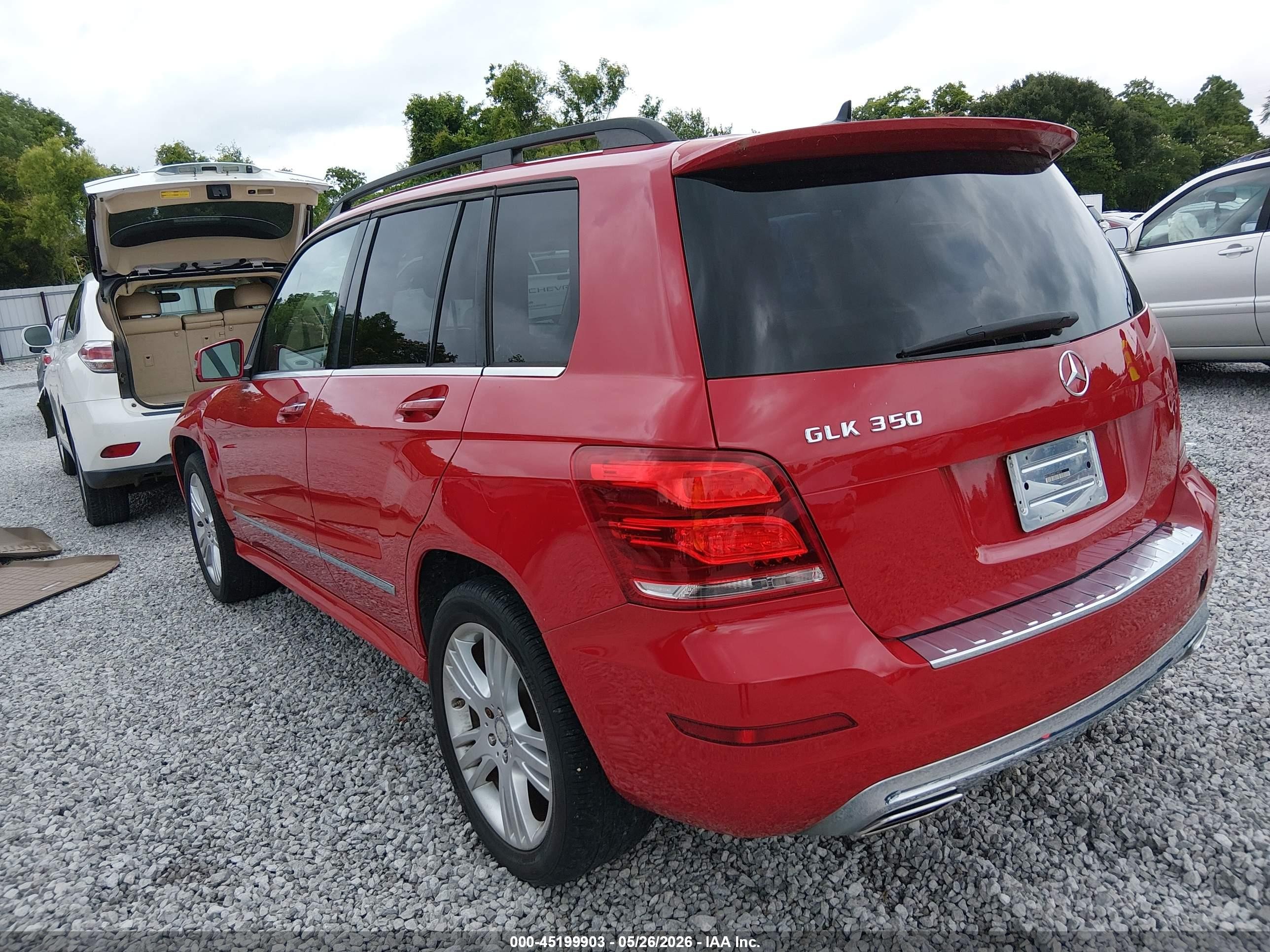 2014 Mercedes-benz Glk 350   Red vin: WDCGG5HBXEG183512