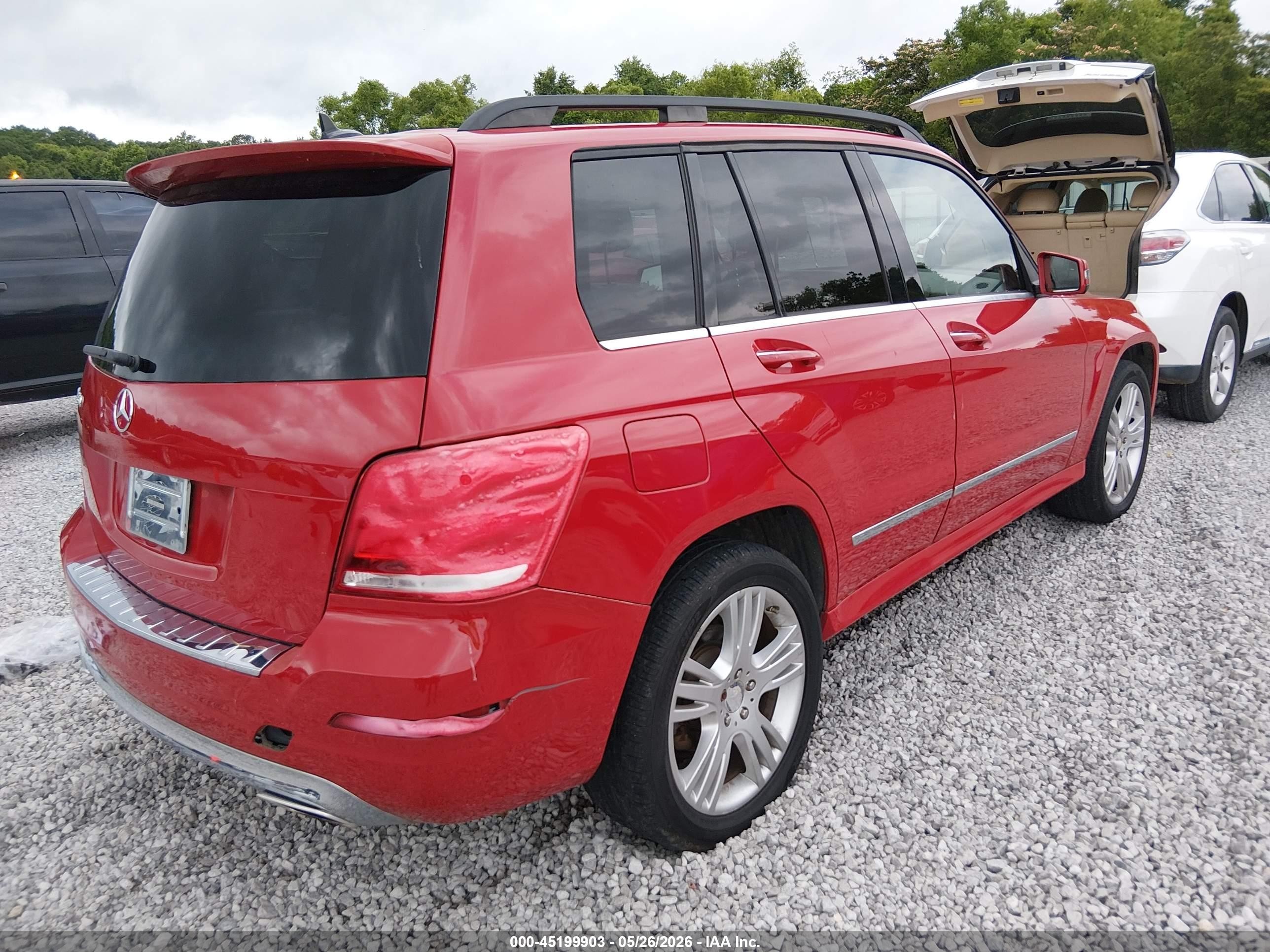 2014 Mercedes-benz Glk 350   Red vin: WDCGG5HBXEG183512