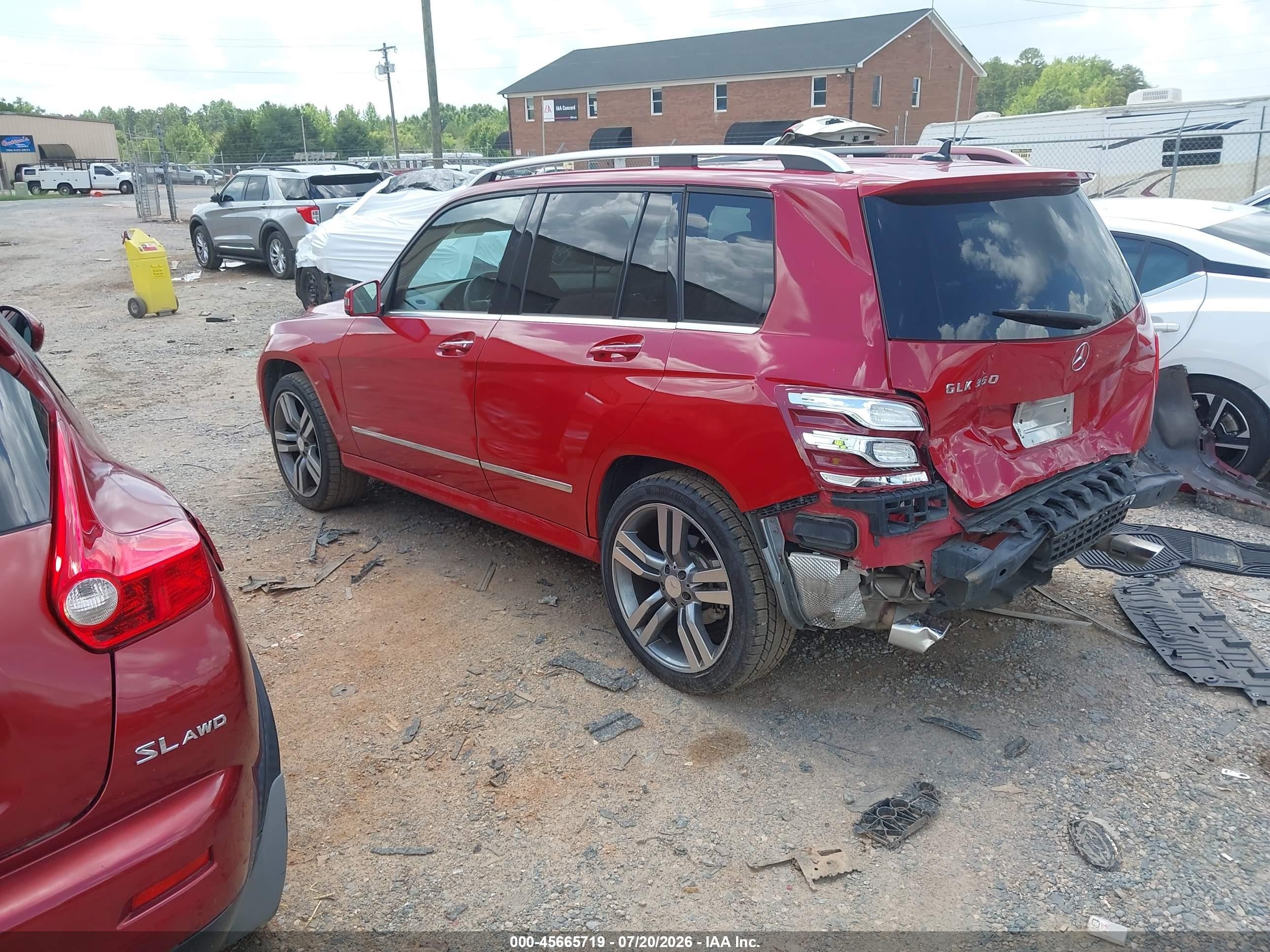 2014 Mercedes-benz Glk 350   Red vin: WDCGG5HBXEG209624