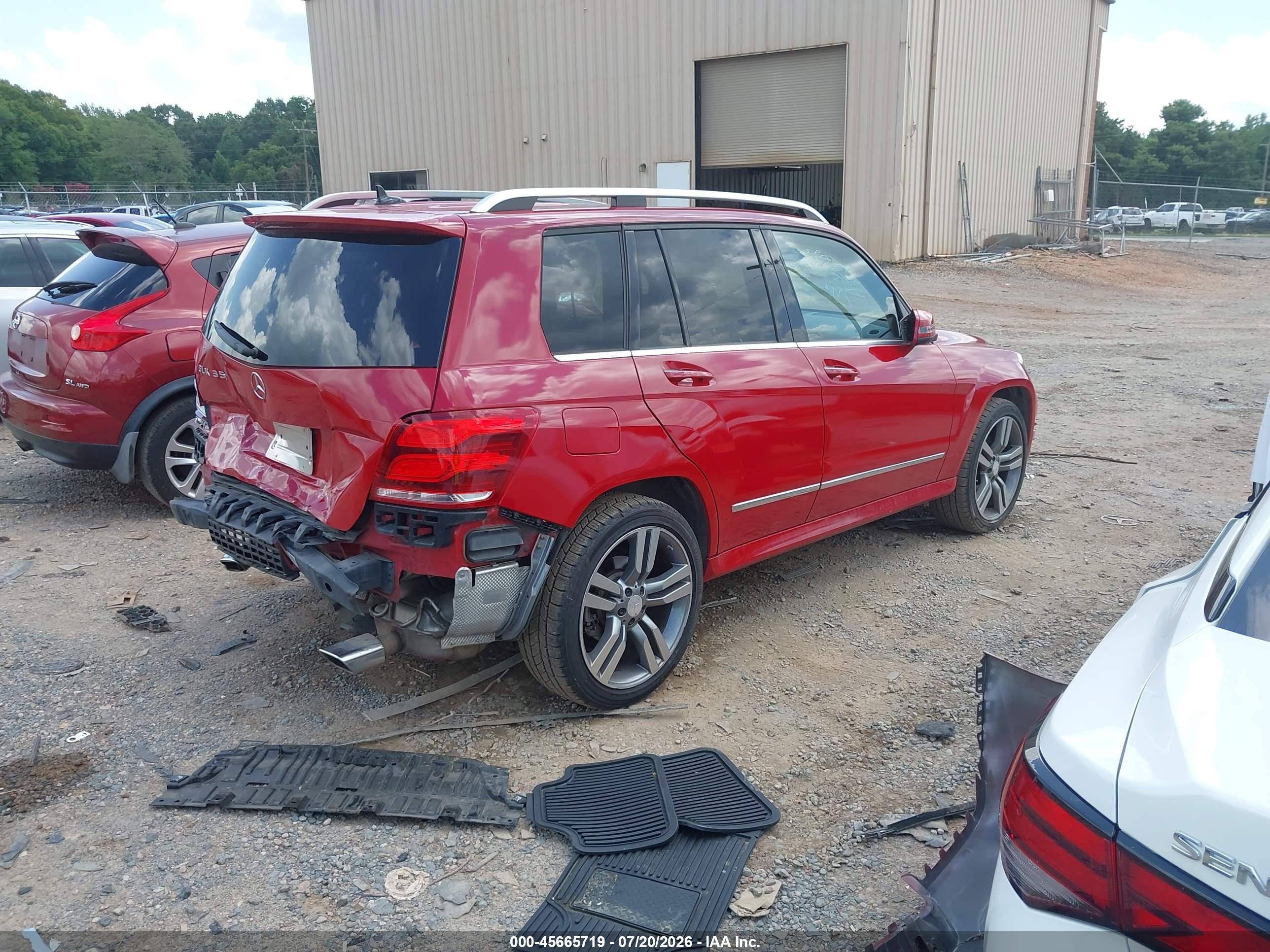 2014 Mercedes-benz Glk 350   Red vin: WDCGG5HBXEG209624