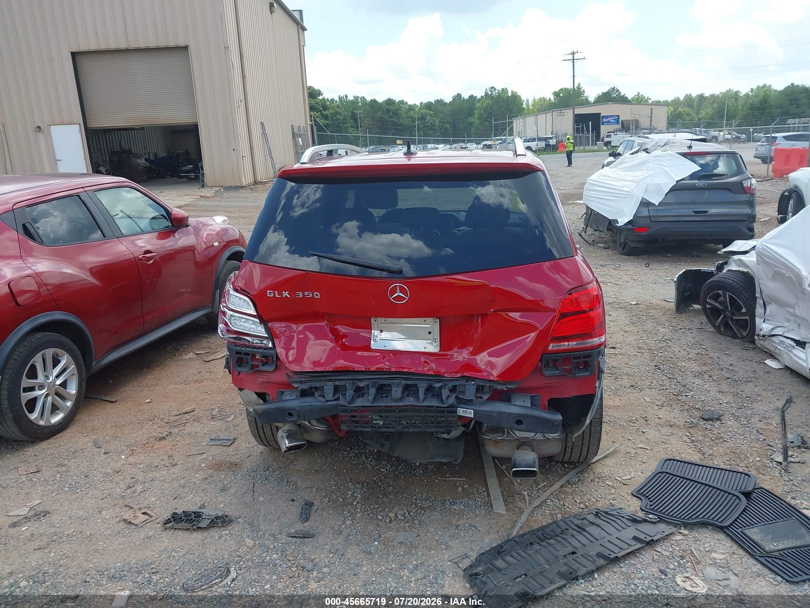 2014 Mercedes-benz Glk 350   Red vin: WDCGG5HBXEG209624