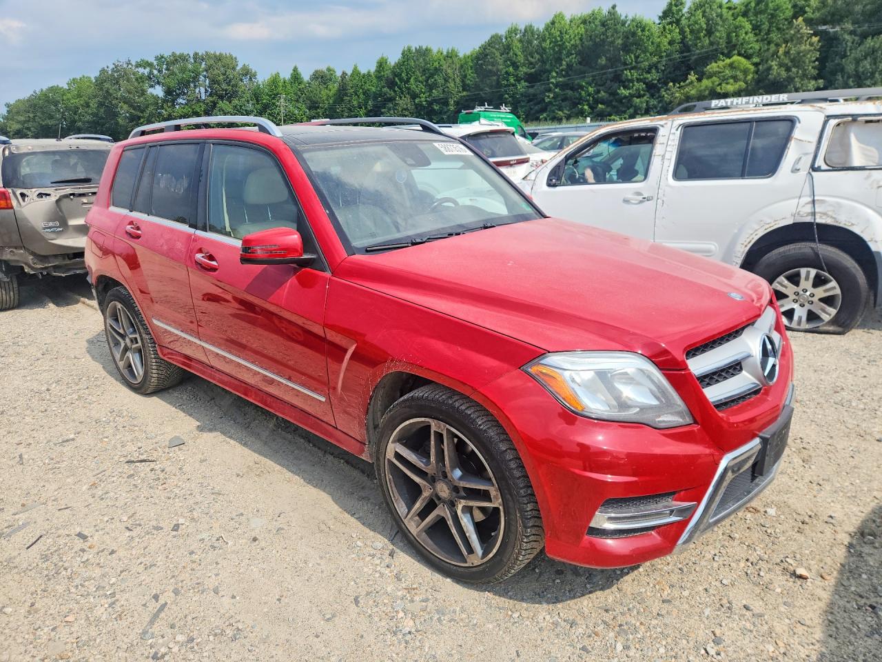 2015 Mercedes-benz Glk 350 Red vin: WDCGG5HBXFG358391