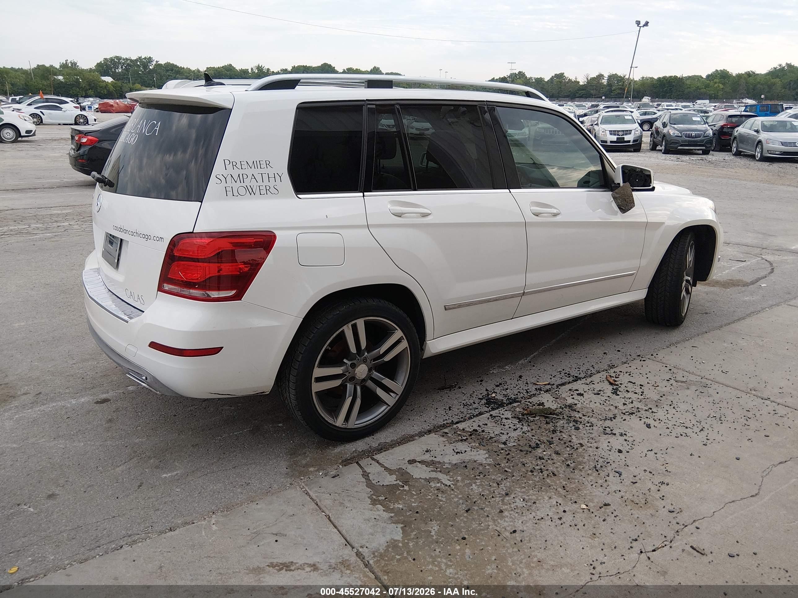 2015 Mercedes-benz Glk 350   White vin: WDCGG5HBXFG427242