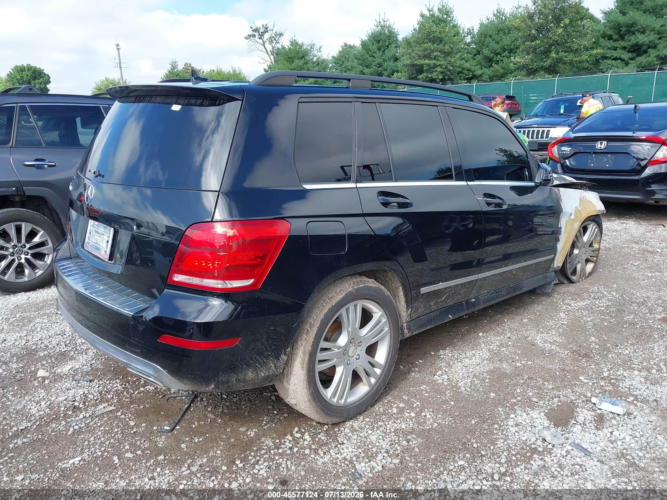 2015 Mercedes-benz Glk 350   Black vin: WDCGG5HBXFG430528
