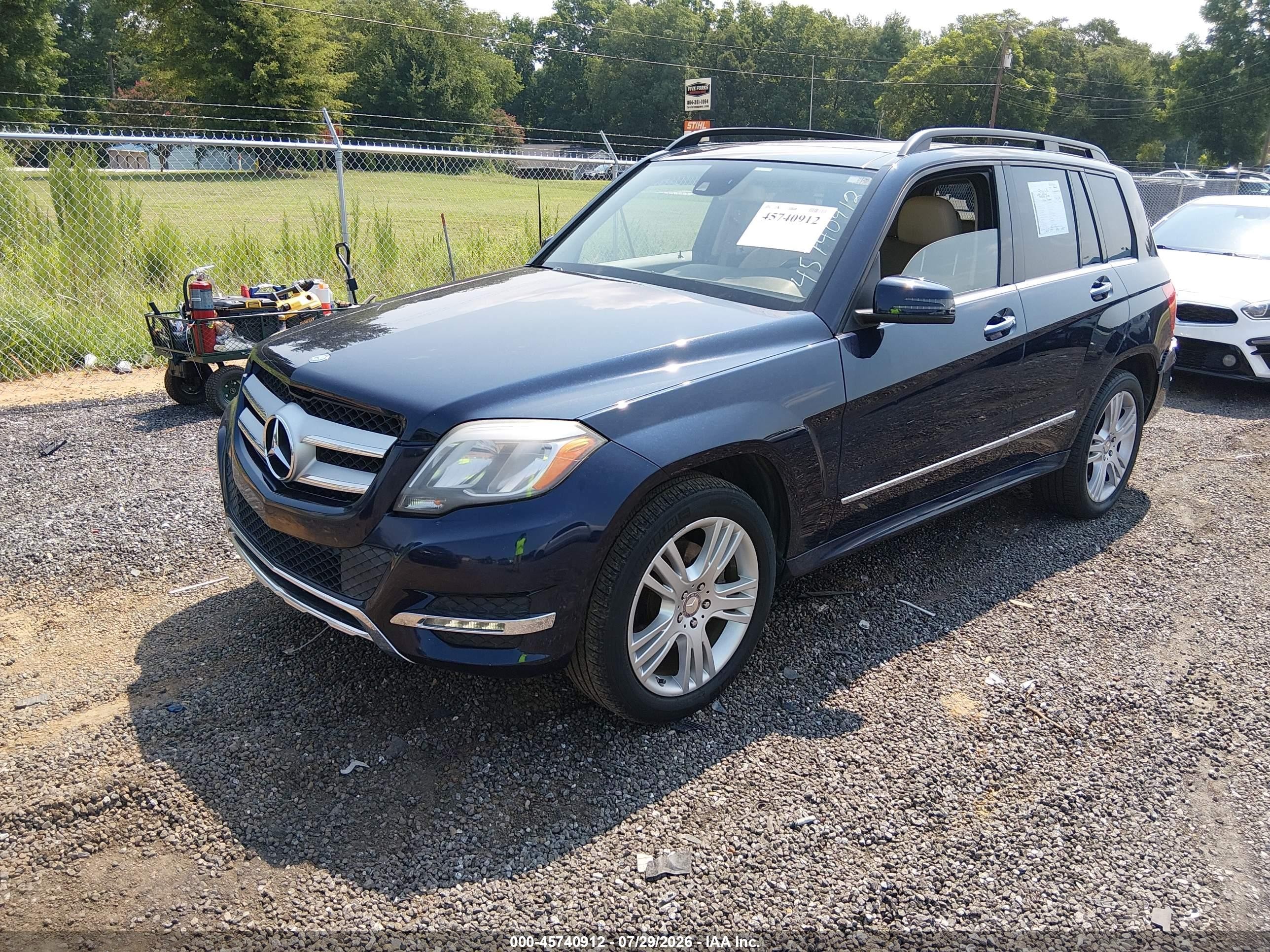 2015 Mercedes-benz Glk 350   Dark Blue vin: WDCGG5HBXFG430738