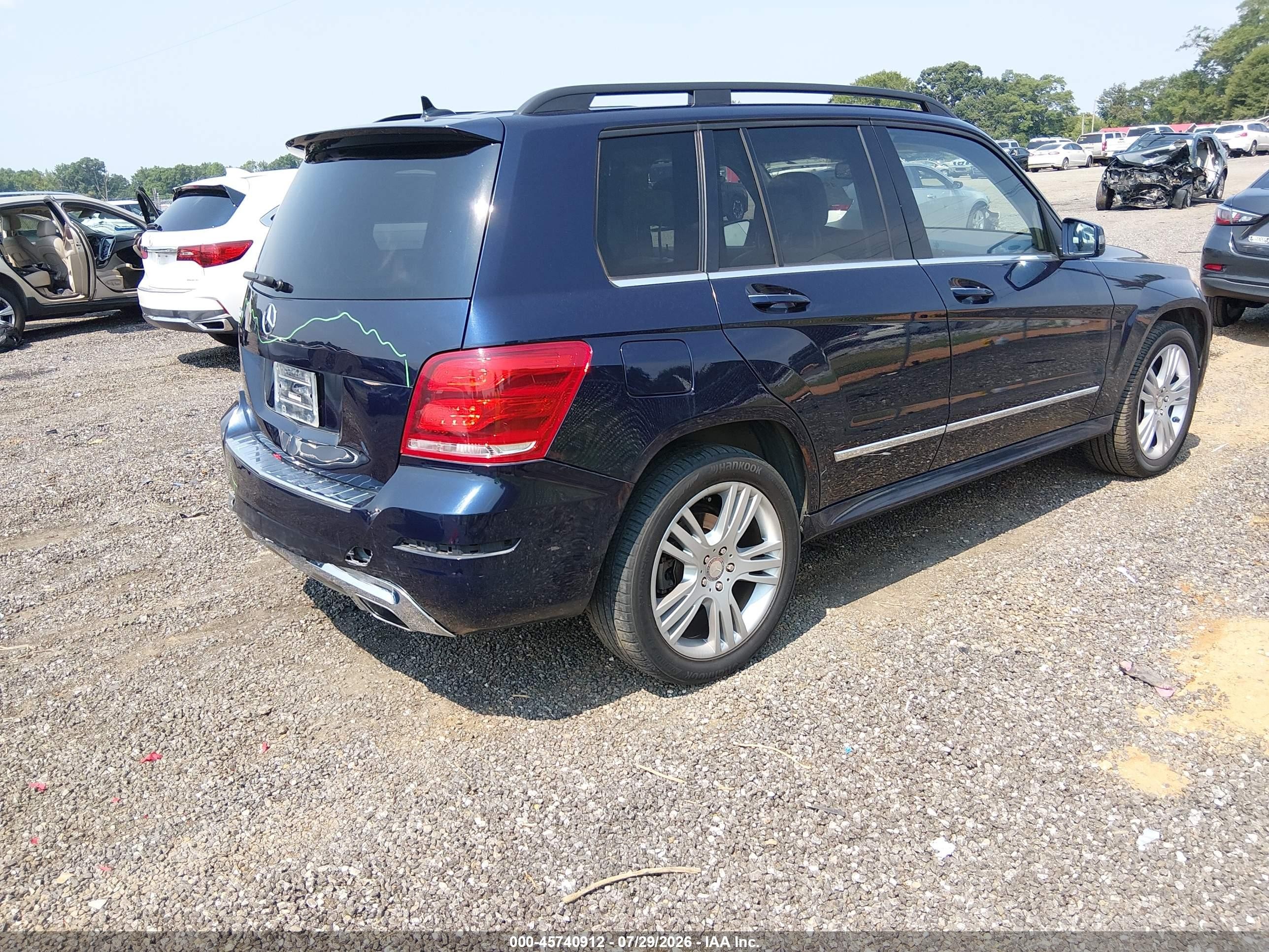 2015 Mercedes-benz Glk 350   Dark Blue vin: WDCGG5HBXFG430738