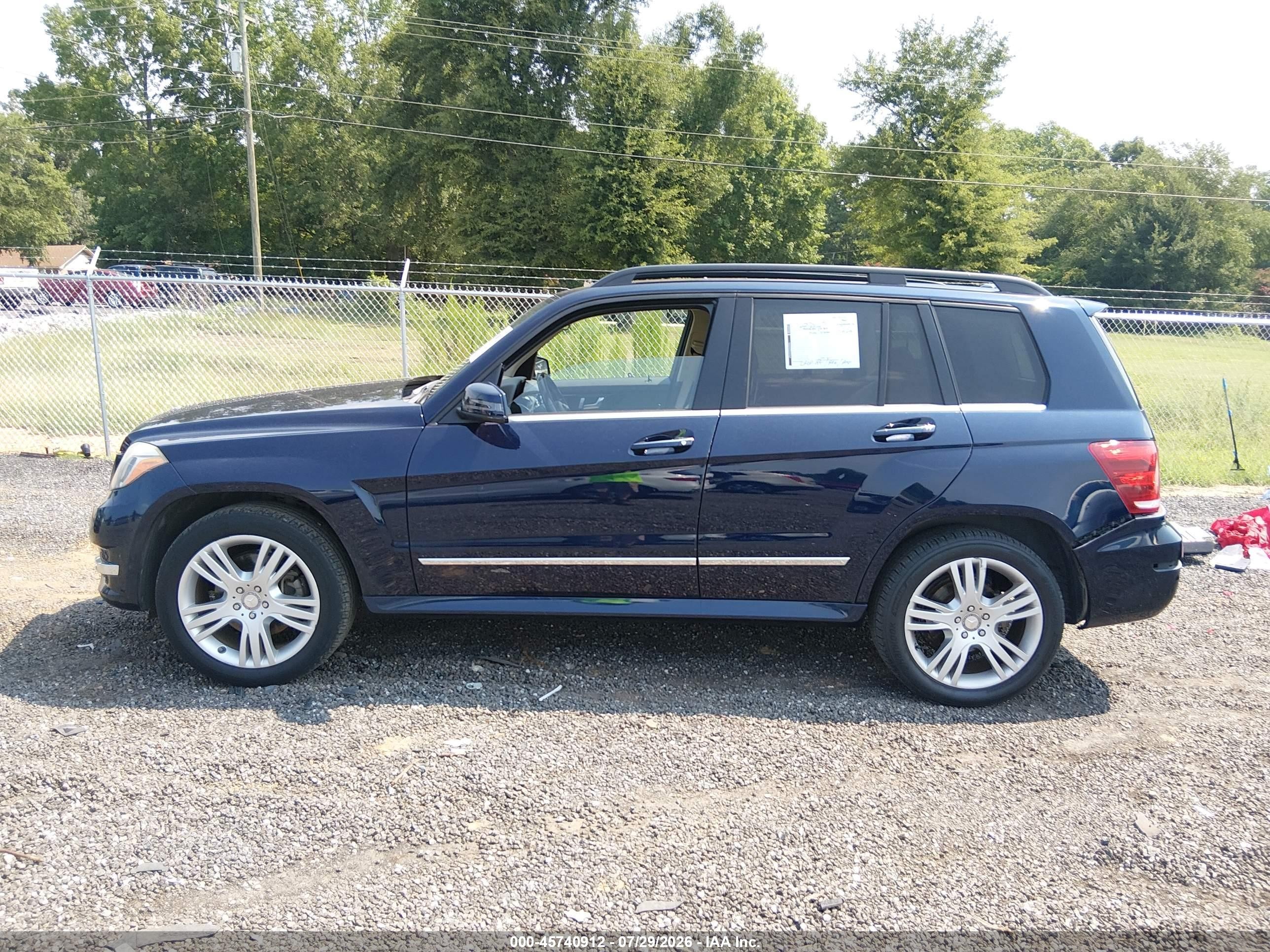2015 Mercedes-benz Glk 350   Dark Blue vin: WDCGG5HBXFG430738