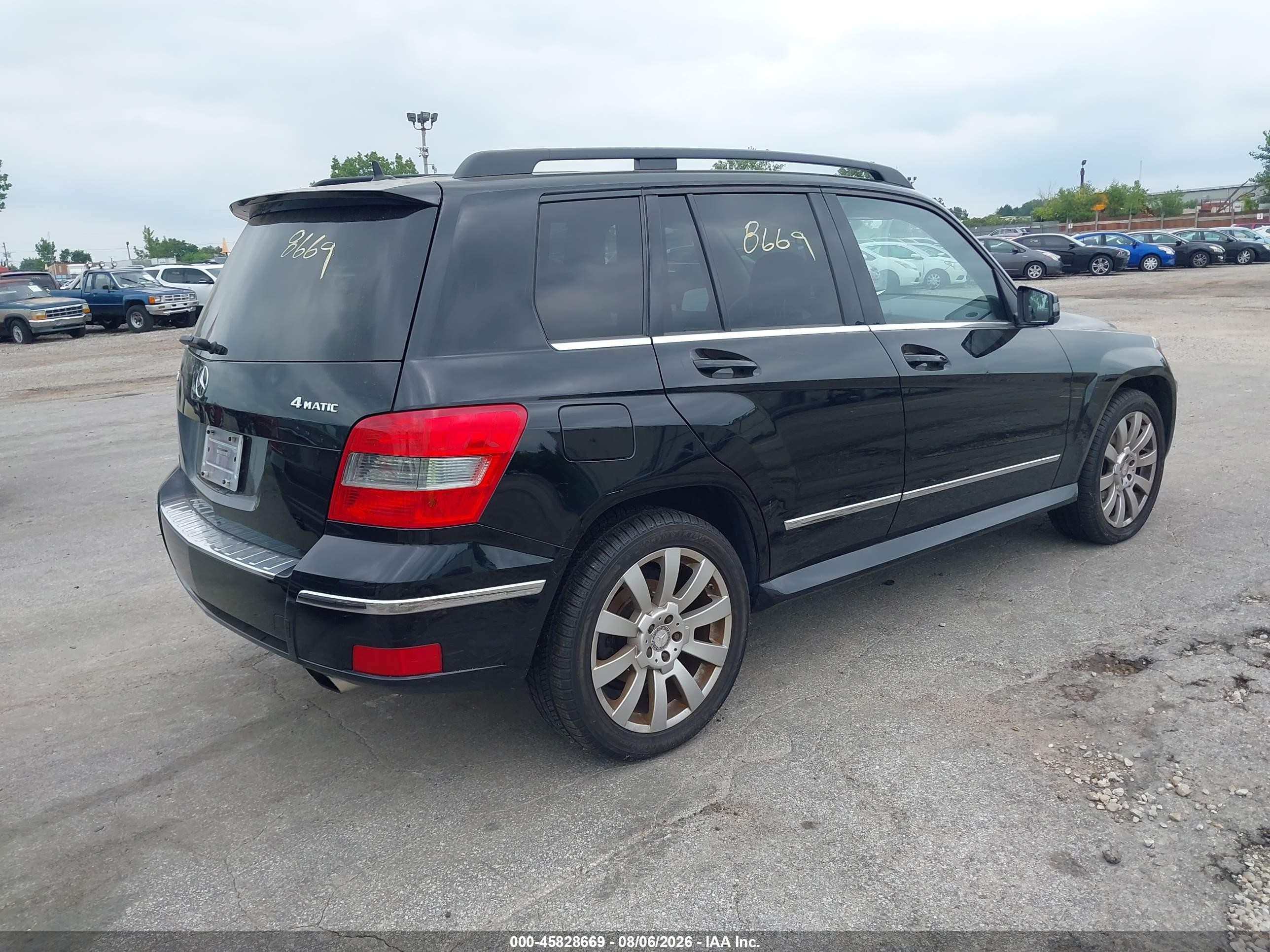 2010 Mercedes-benz Glk 350 4matic Black vin: WDCGG8HB0AF372073