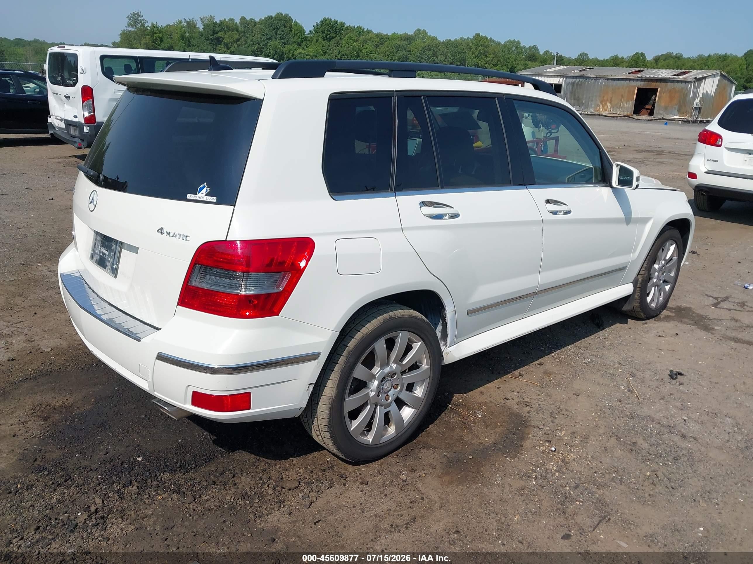 2010 Mercedes-benz Glk 350 4matic White vin: WDCGG8HB0AF419120