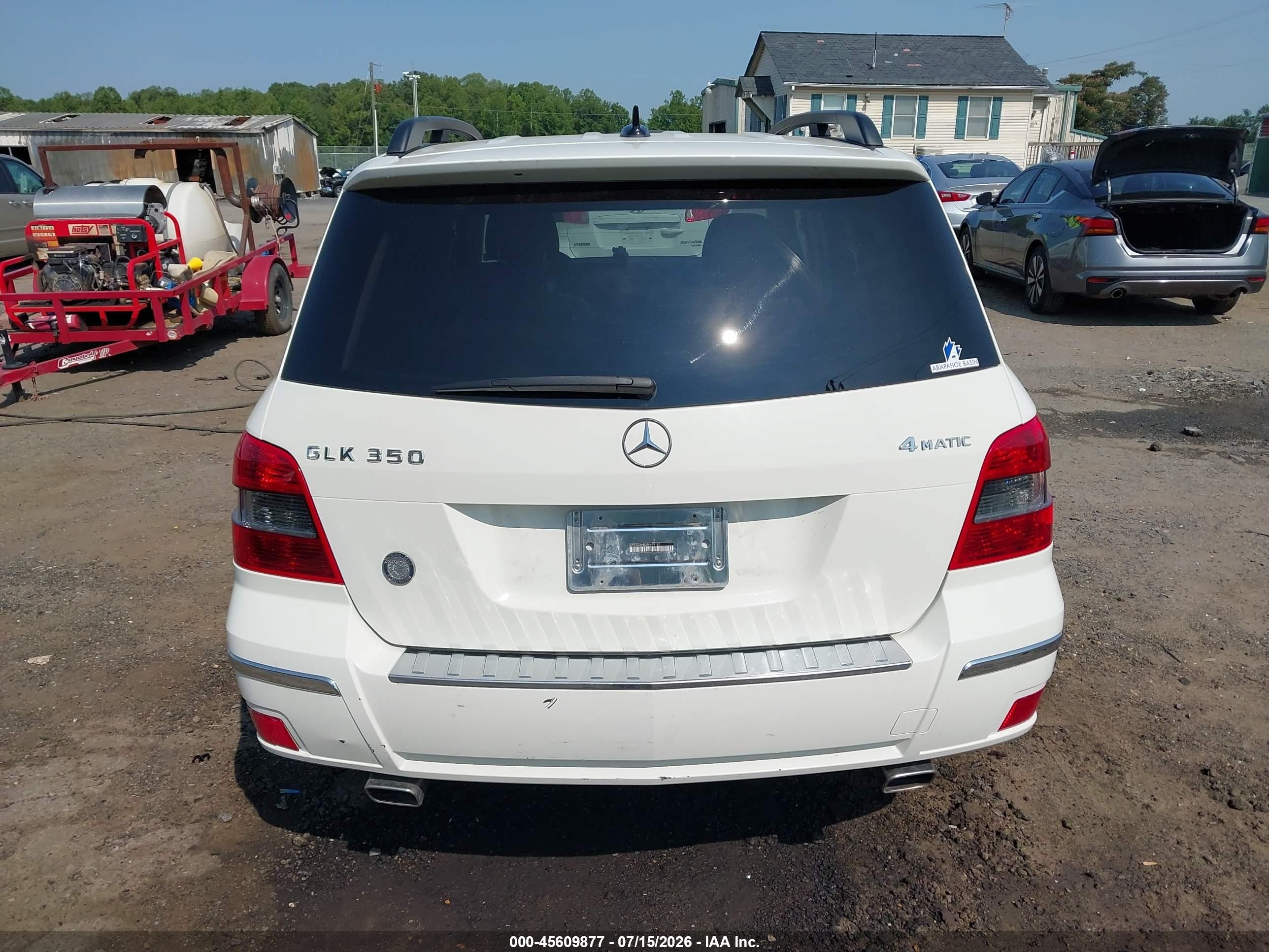 2010 Mercedes-benz Glk 350 4matic White vin: WDCGG8HB0AF419120