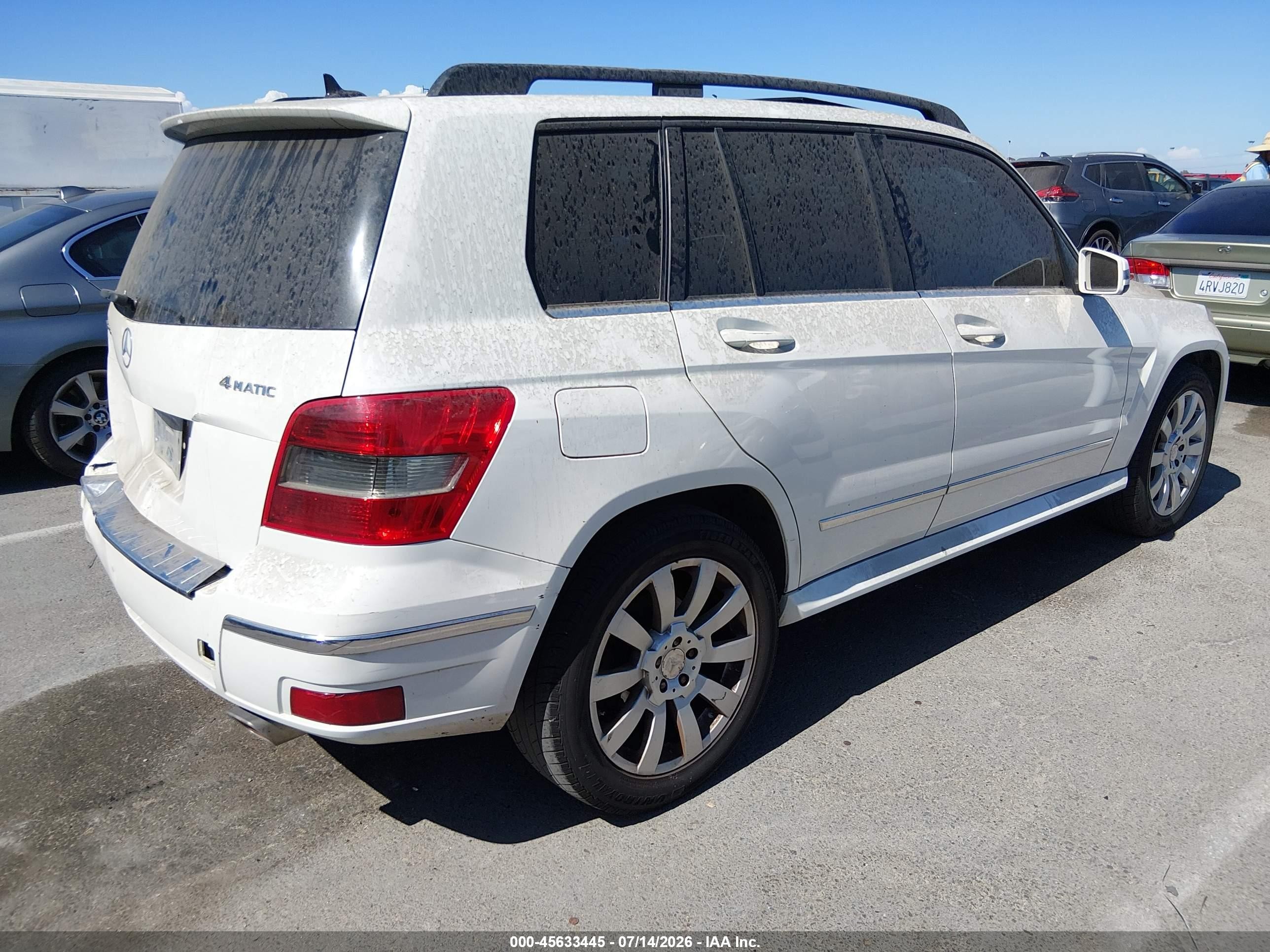 2010 Mercedes-benz Glk 350 4matic White vin: WDCGG8HB0AF434197
