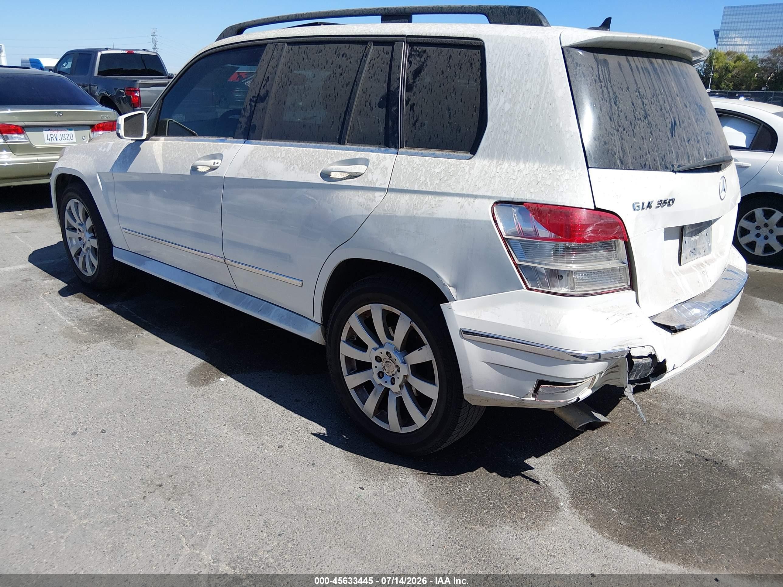 2010 Mercedes-benz Glk 350 4matic White vin: WDCGG8HB0AF434197