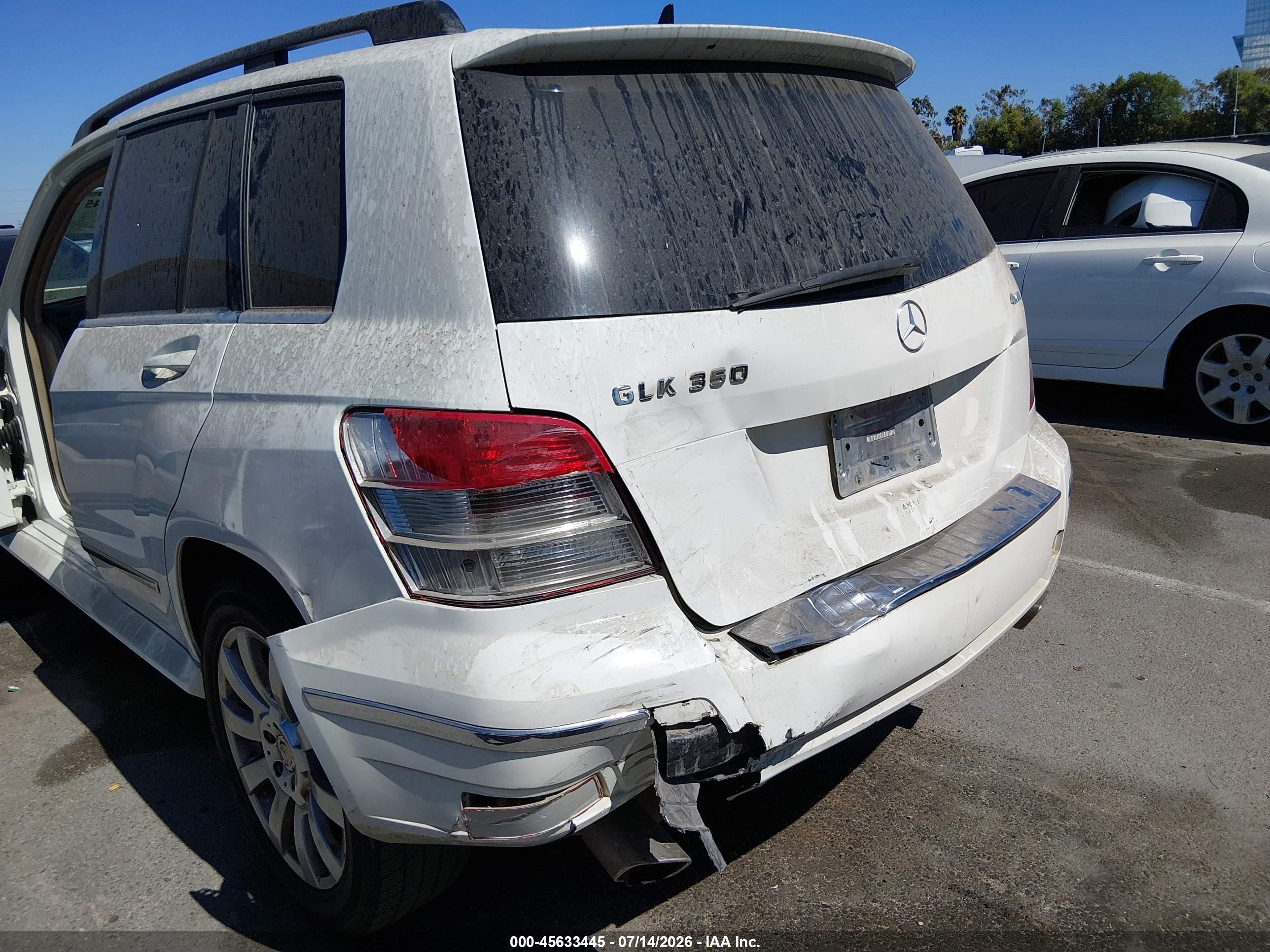 2010 Mercedes-benz Glk 350 4matic White vin: WDCGG8HB0AF434197