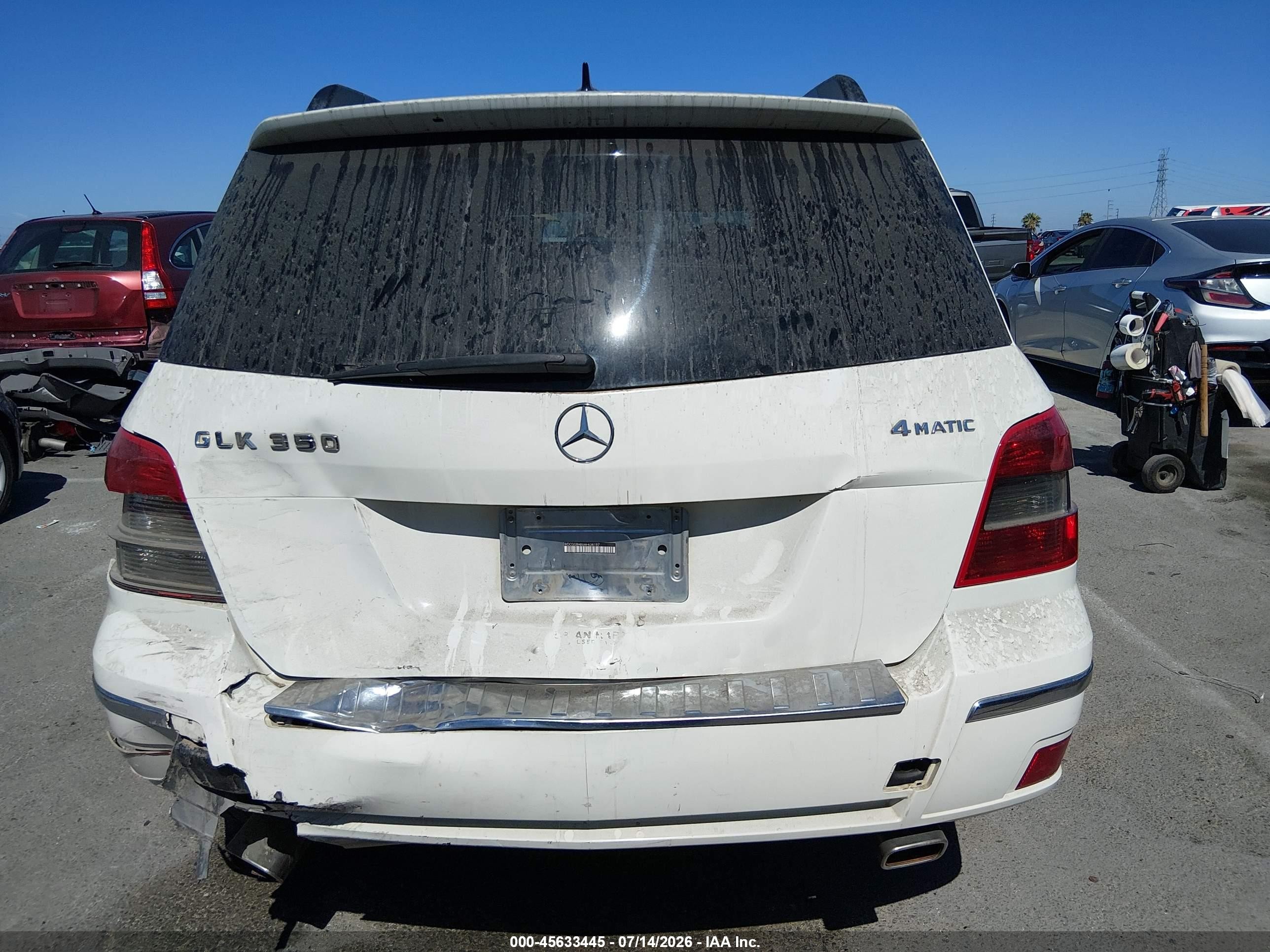 2010 Mercedes-benz Glk 350 4matic White vin: WDCGG8HB0AF434197
