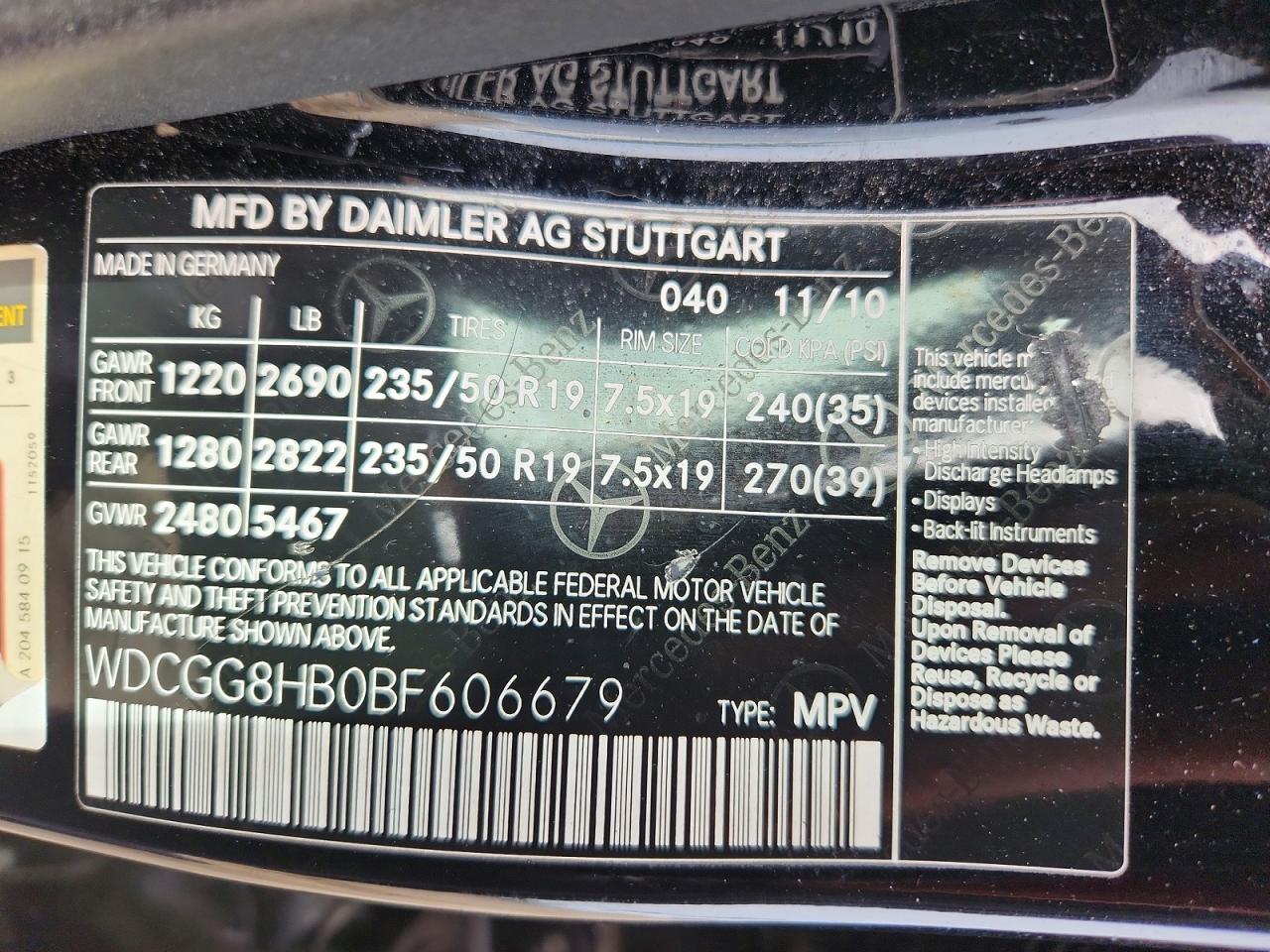 2011 Mercedes-benz Glk 350 4matic Черный vin: WDCGG8HB0BF606679