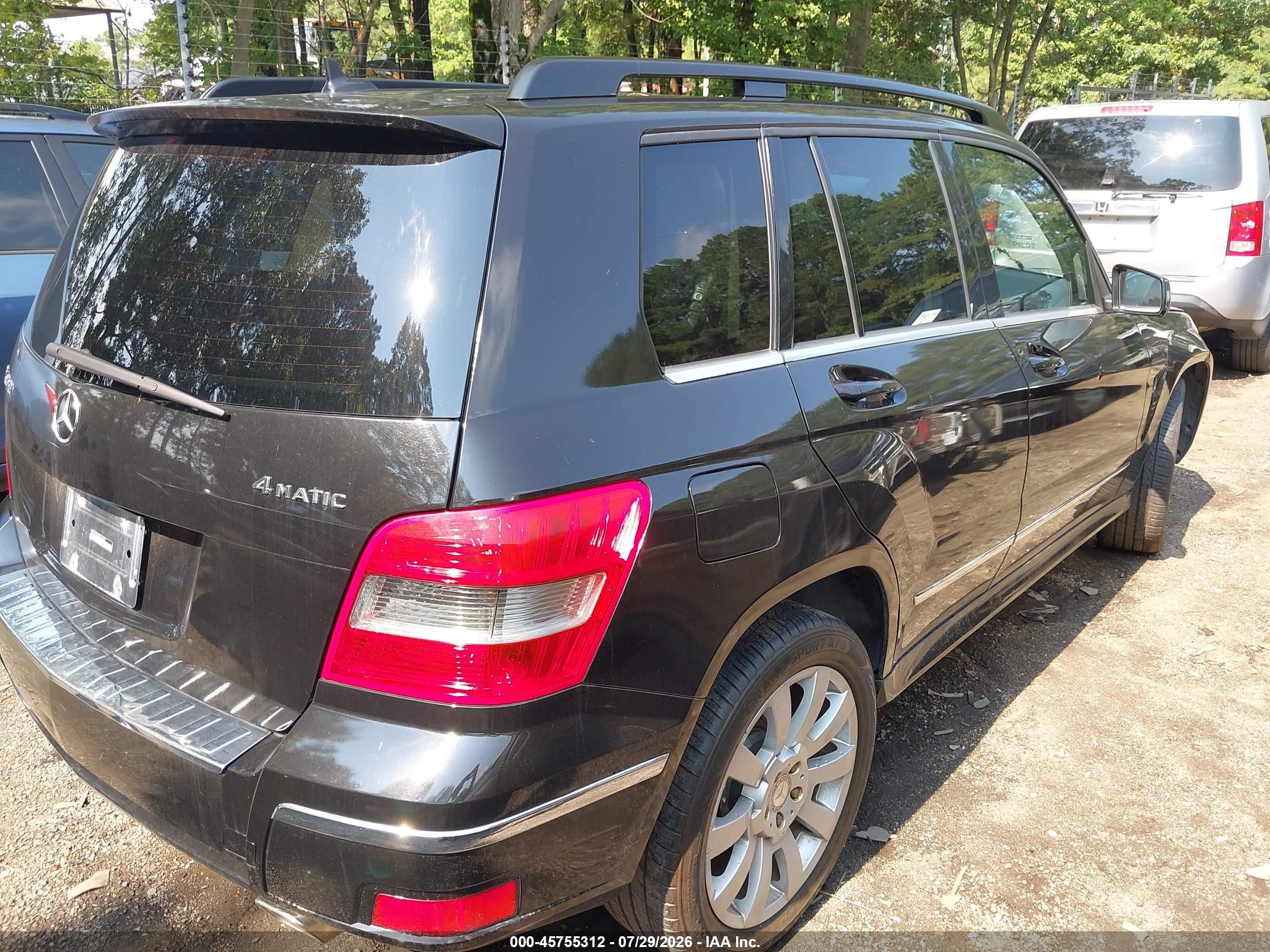 2011 Mercedes-benz Glk 350 4matic Black vin: WDCGG8HB0BF626057